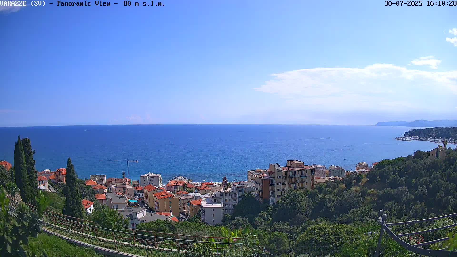 Varazze, Ligurian Sea Panaromic  Live Cam -  Liguria, Italy