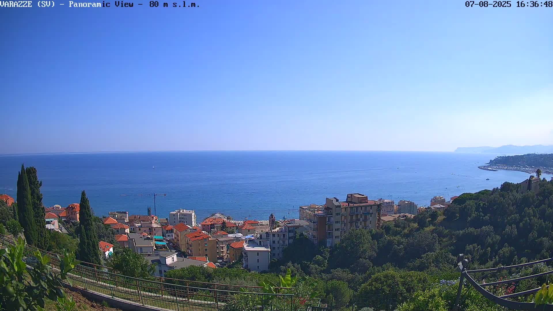 Varazze, Ligurian Sea Panaromic  Live Cam -  Liguria, Italy