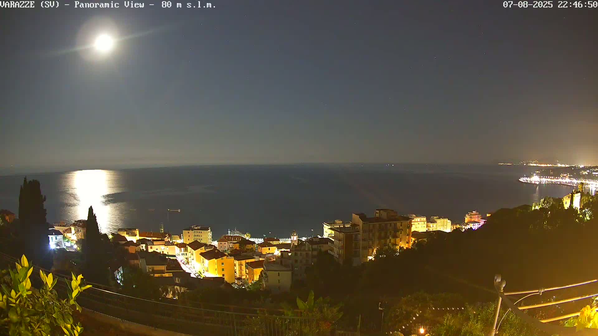 Varazze, Ligurian Sea Panaromic  Live Cam -  Liguria, Italy