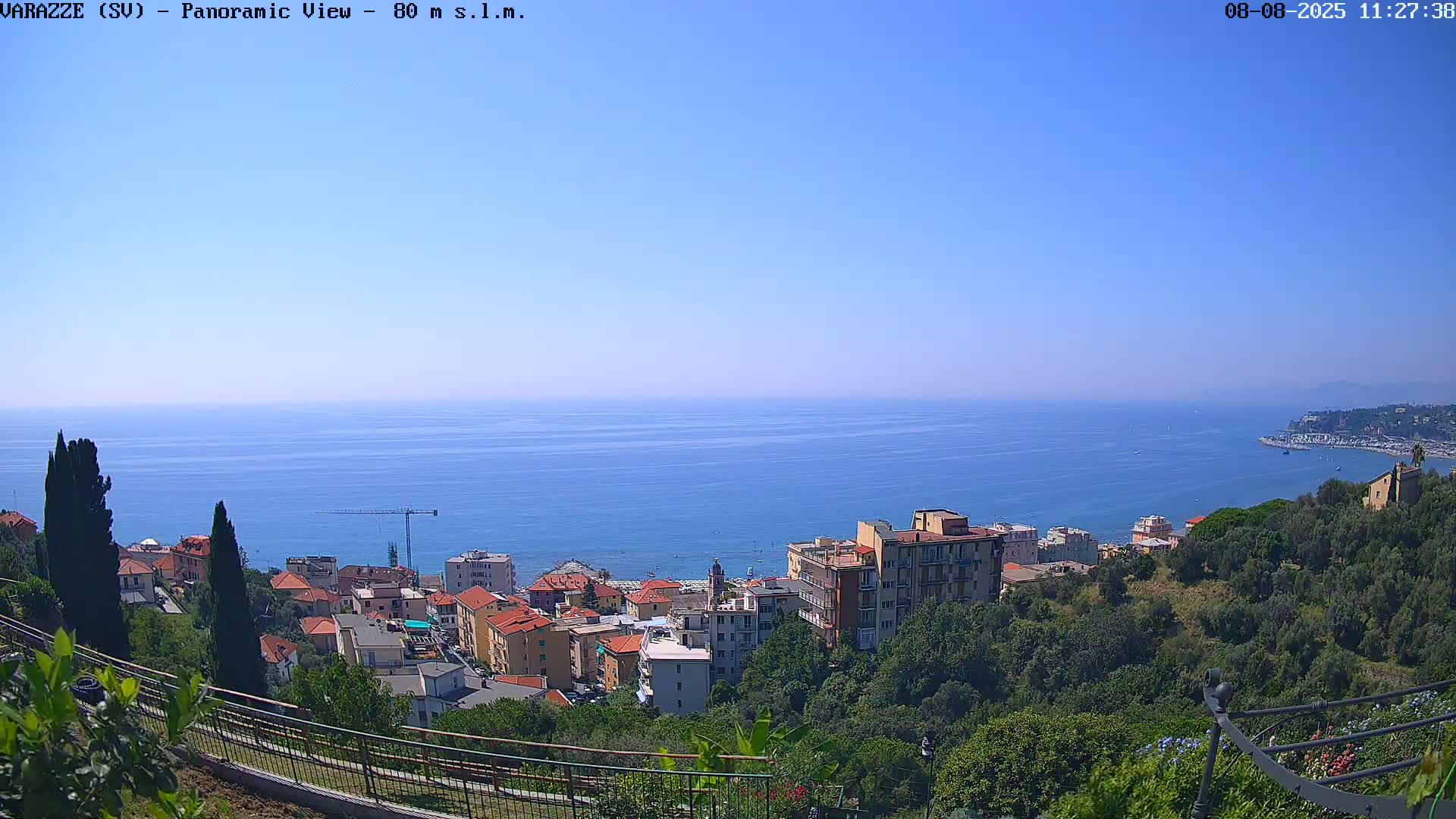Varazze, Ligurian Sea Panaromic  Live Cam -  Liguria, Italy