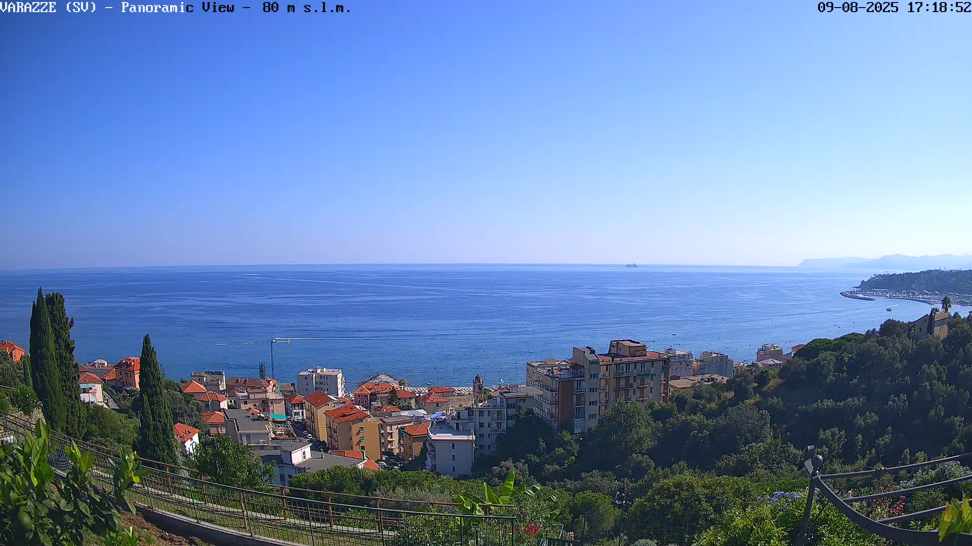 Varazze, Ligurian Sea Panaromic  Live Cam -  Liguria, Italy