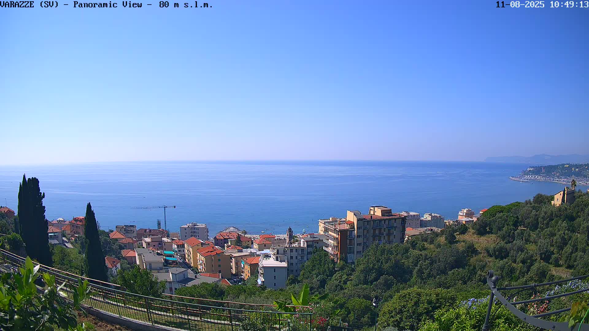 Varazze, Ligurian Sea Panaromic  Live Cam -  Liguria, Italy