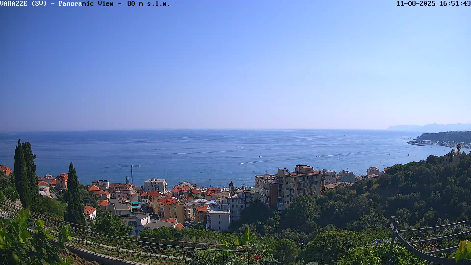 Varazze, Ligurian Sea Panaromic  Live Cam -  Liguria, Italy