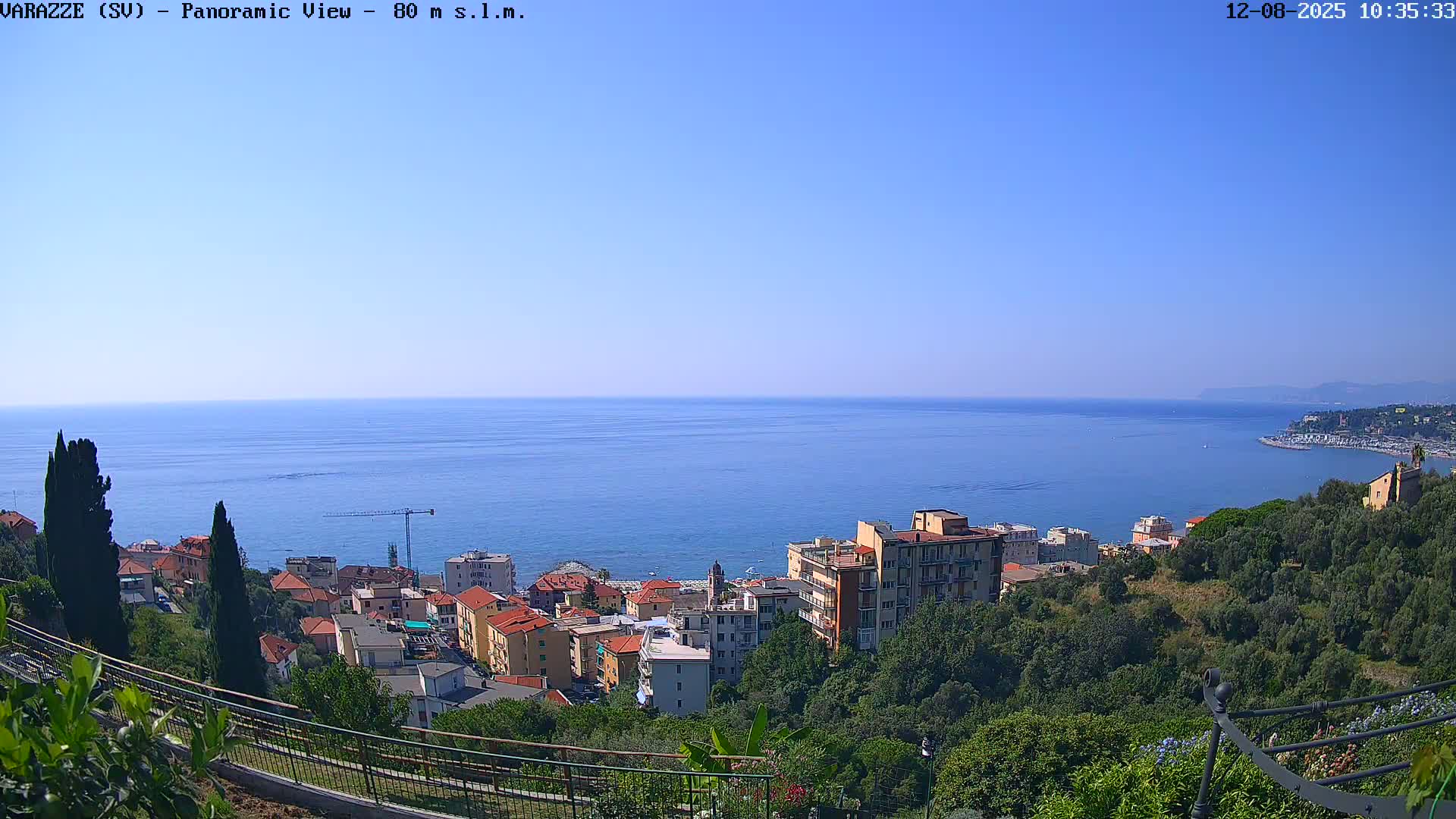 Varazze, Ligurian Sea Panaromic  Live Cam -  Liguria, Italy