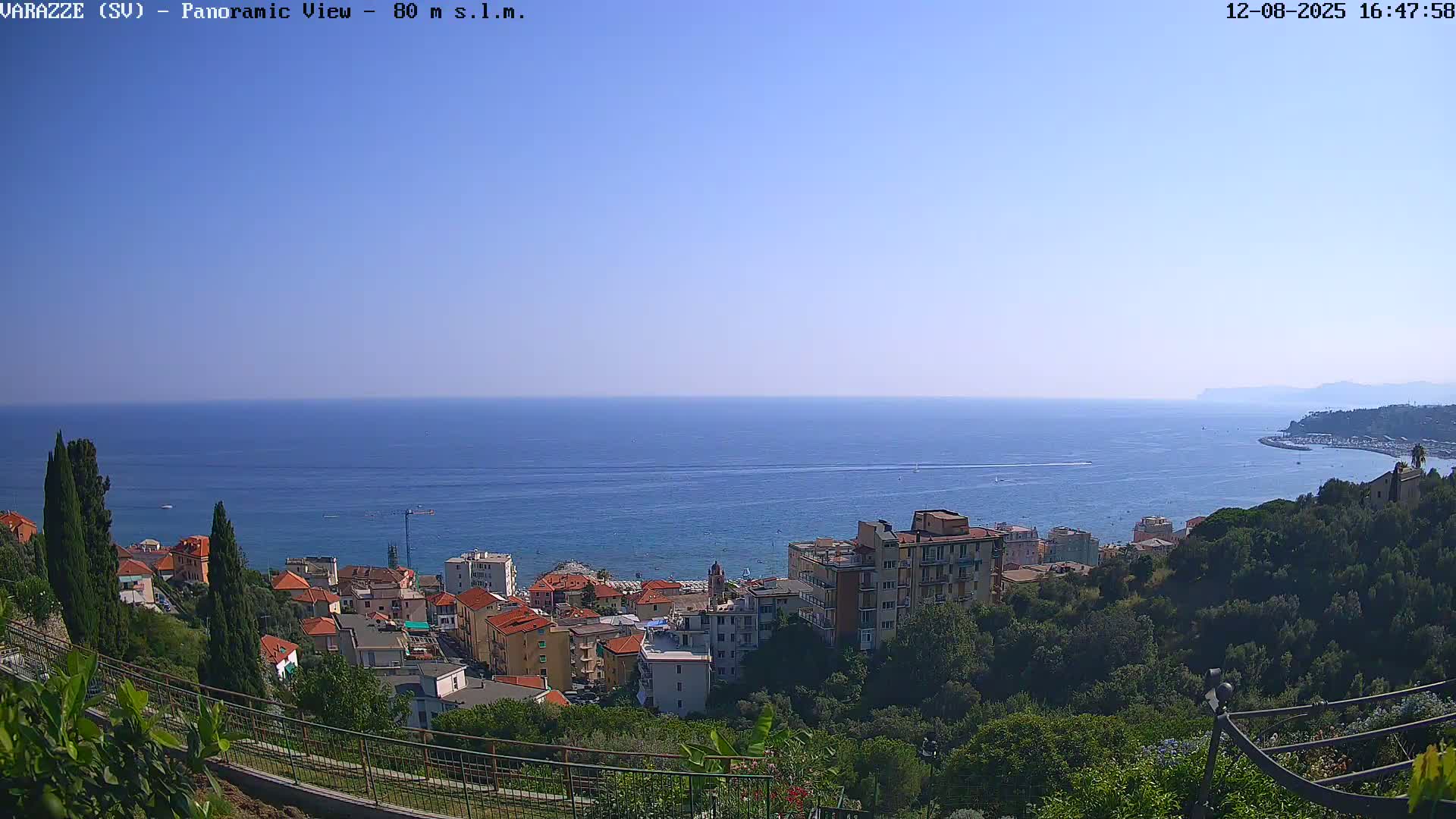 Varazze, Ligurian Sea Panaromic  Live Cam -  Liguria, Italy