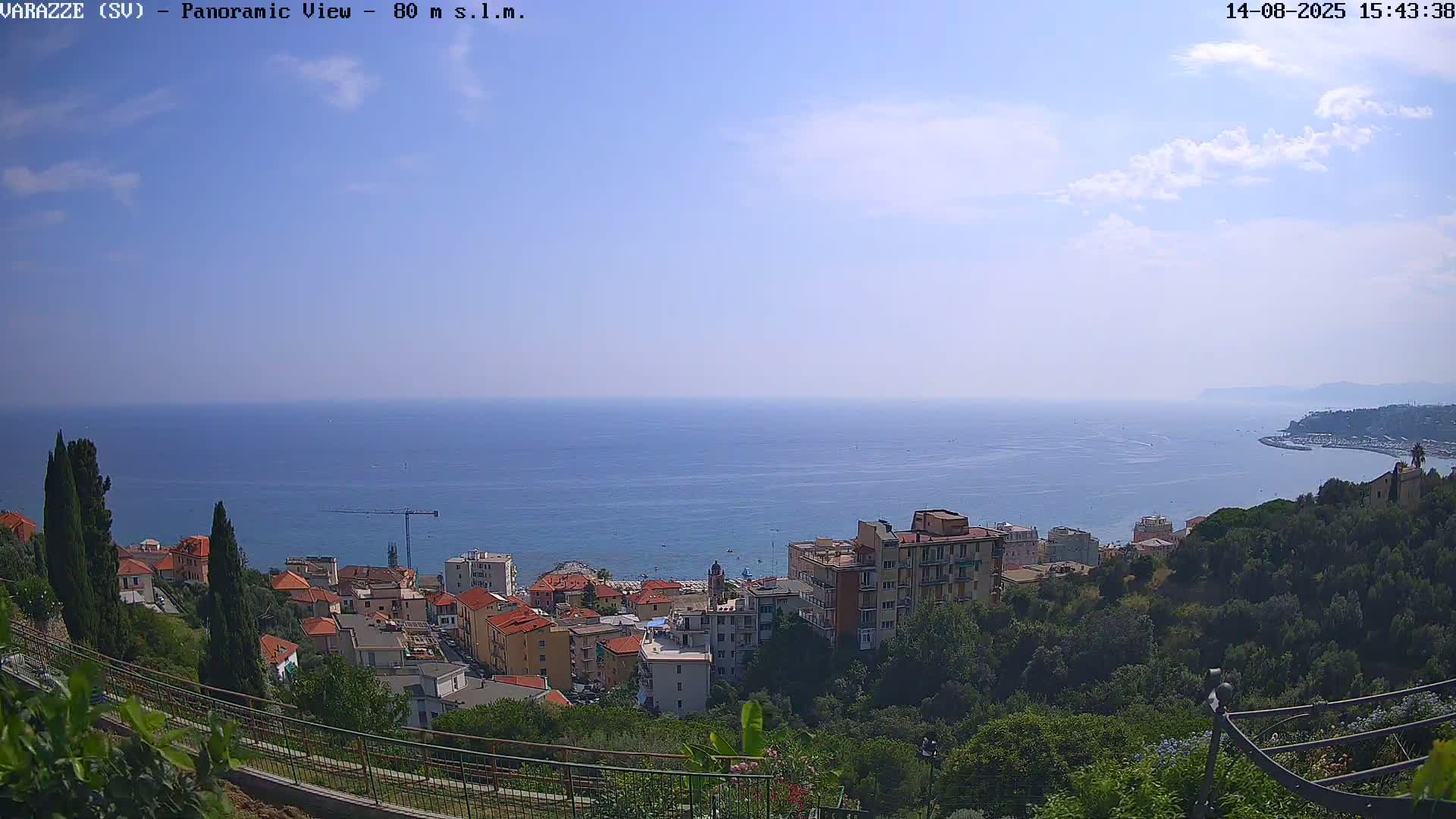 Varazze, Ligurian Sea Panaromic  Live Cam -  Liguria, Italy