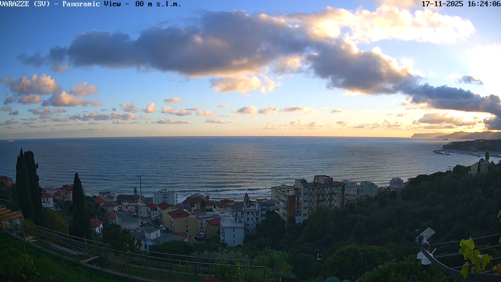 Varazze, Ligurian Sea Panaromic  Live Cam -  Liguria, Italy