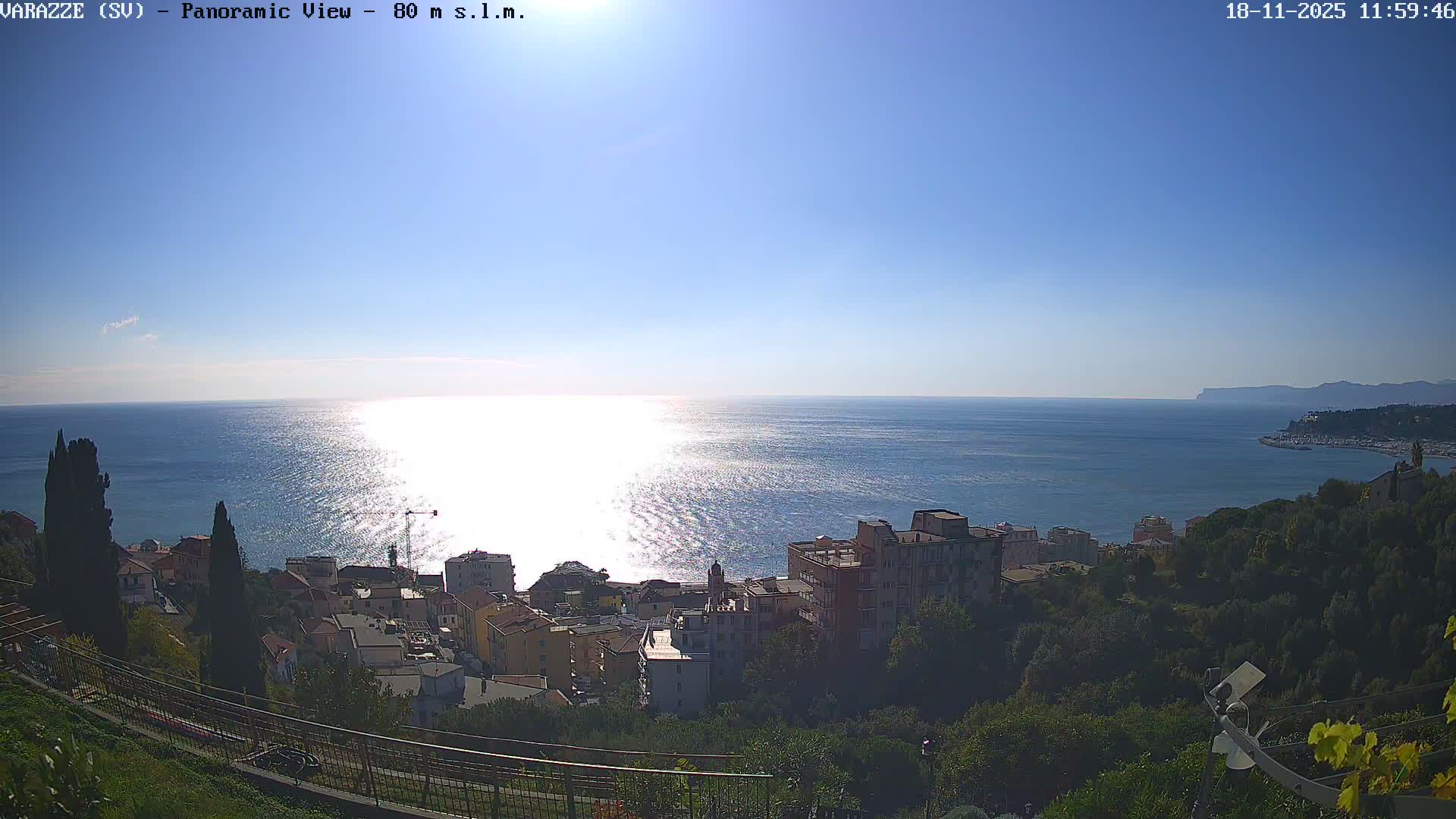Varazze, Ligurian Sea Panaromic  Live Cam -  Liguria, Italy