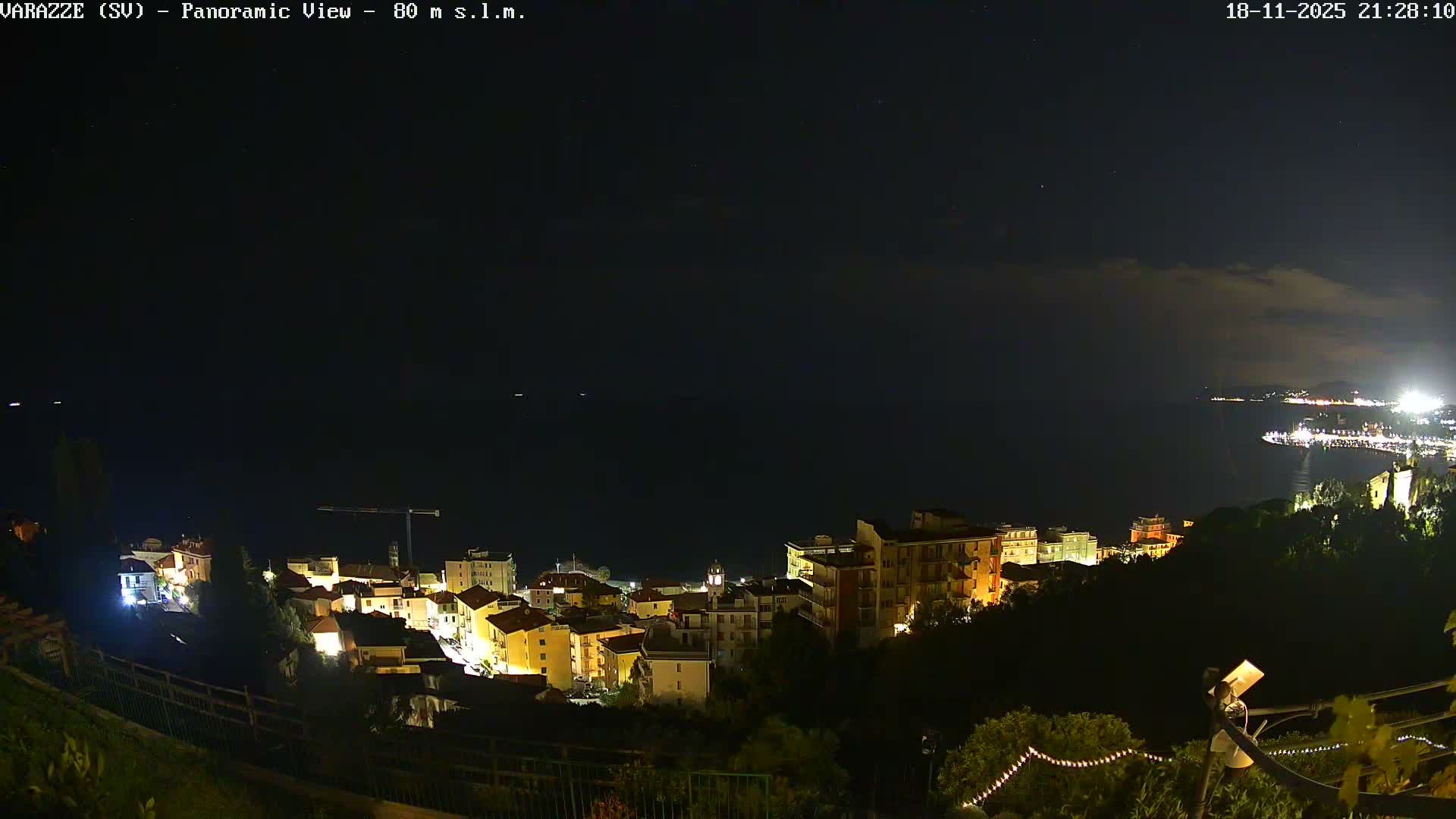 Varazze, Ligurian Sea Panaromic  Live Cam -  Liguria, Italy
