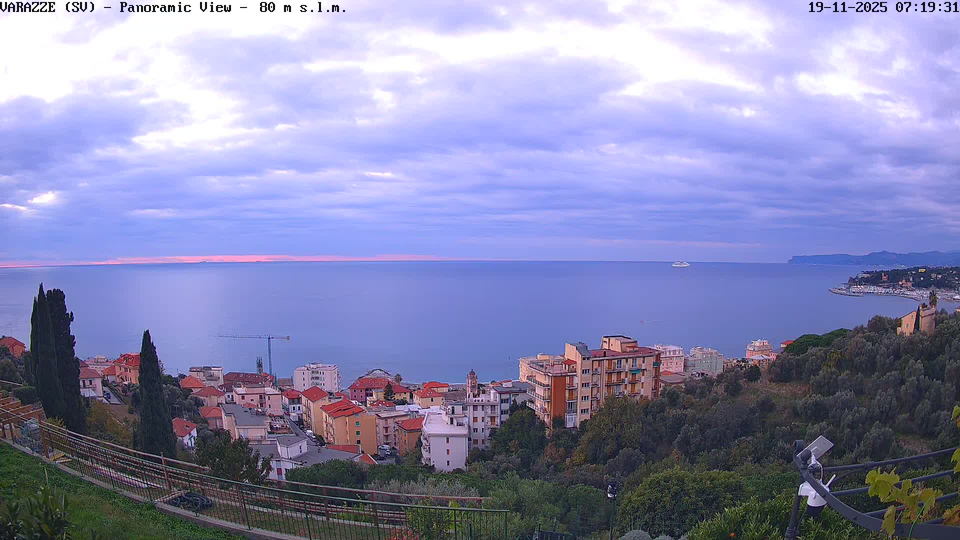 Varazze, Ligurian Sea Panaromic  Live Cam -  Liguria, Italy