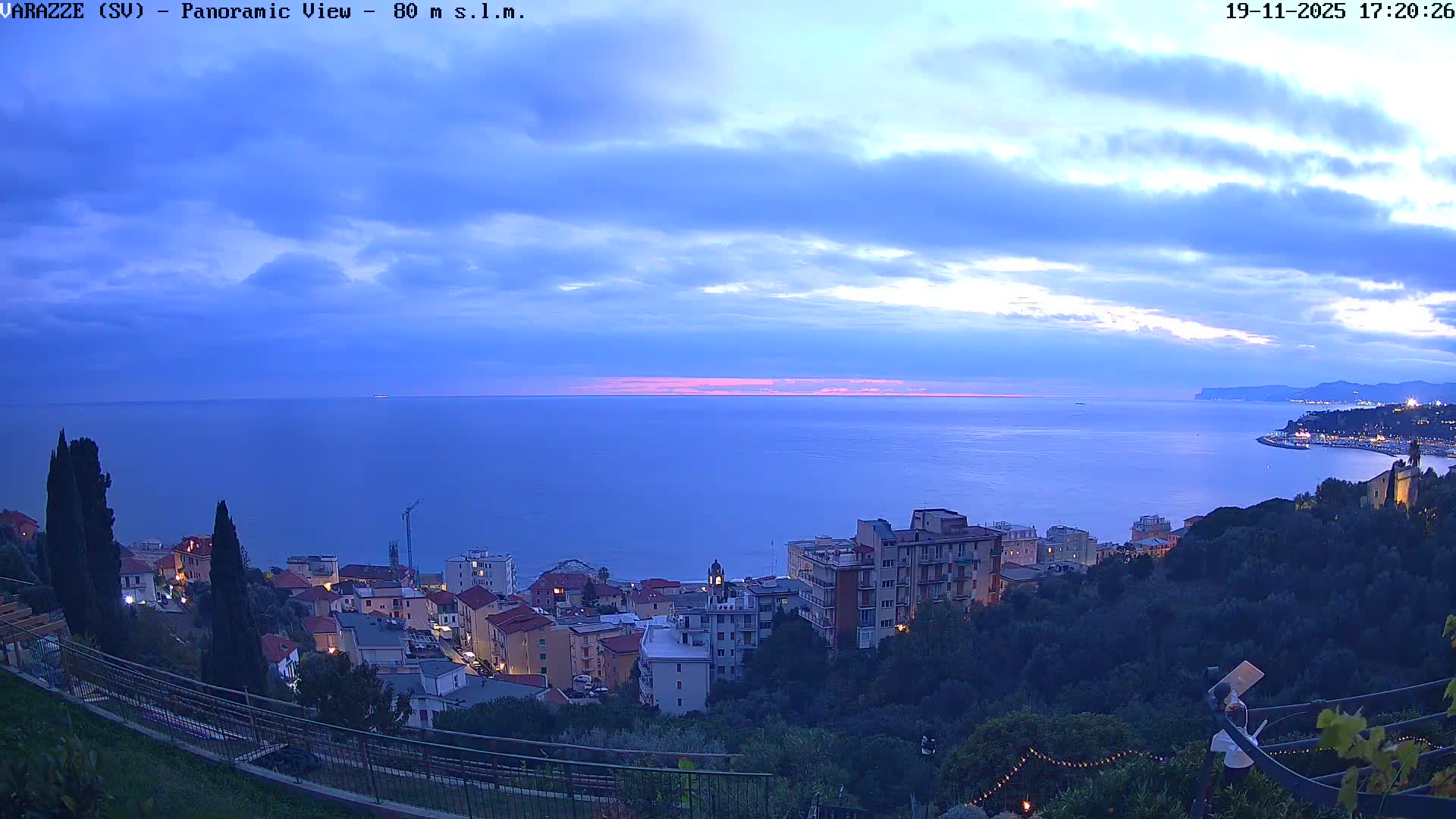 Varazze, Ligurian Sea Panaromic  Live Cam -  Liguria, Italy