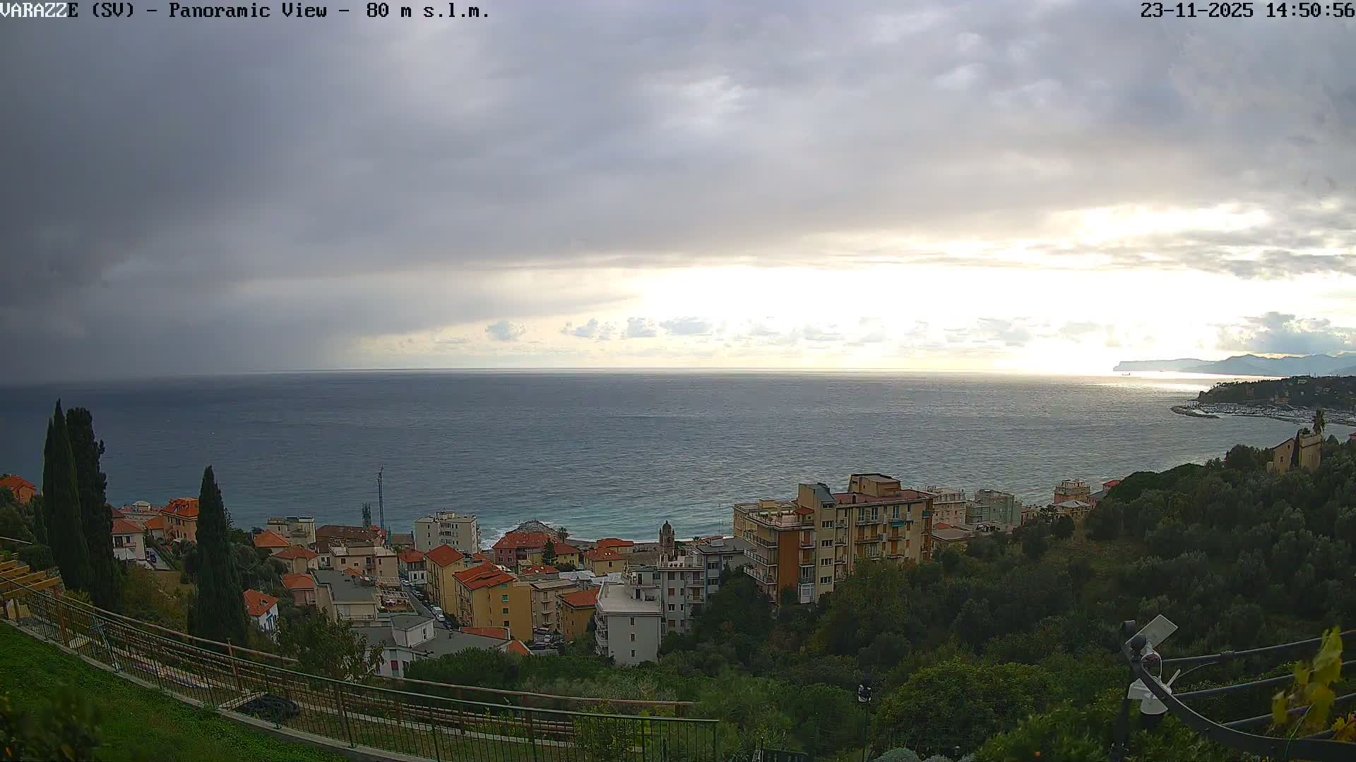 Varazze, Ligurian Sea Panaromic  Live Cam -  Liguria, Italy