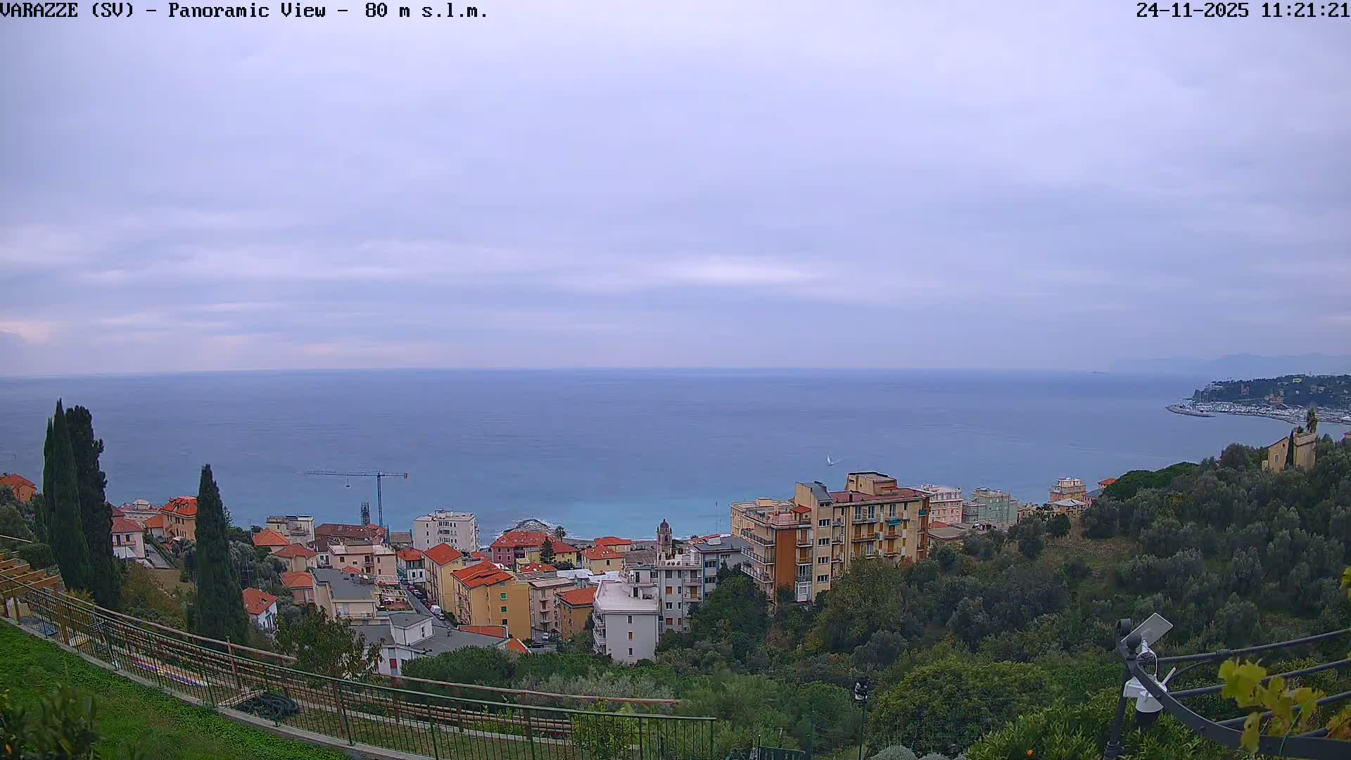 Varazze, Ligurian Sea Panaromic  Live Cam -  Liguria, Italy
