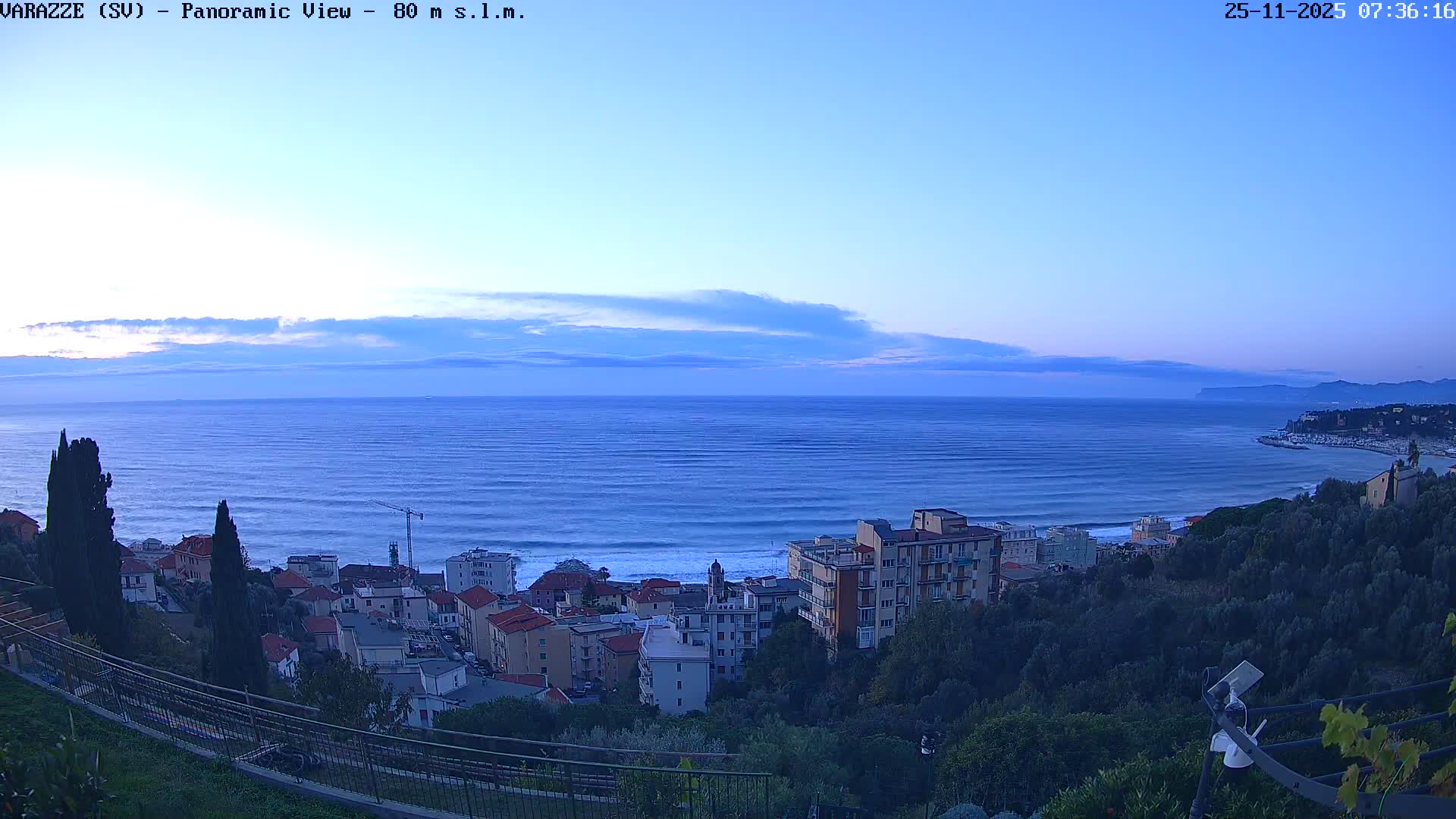Varazze, Ligurian Sea Panaromic  Live Cam -  Liguria, Italy
