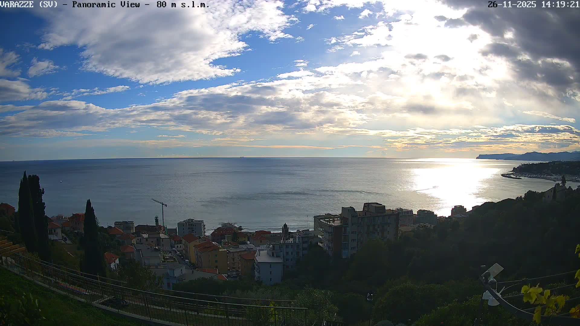 Varazze, Ligurian Sea Panaromic  Live Cam -  Liguria, Italy