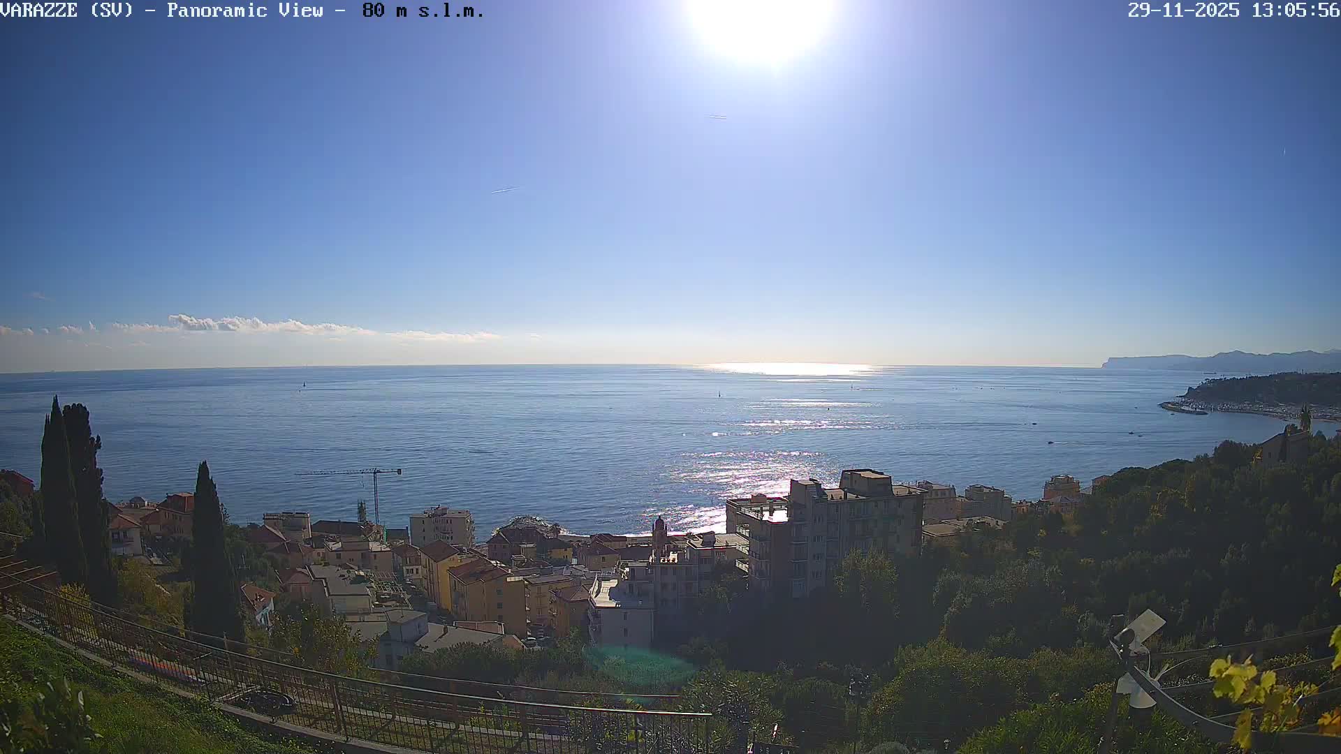 Varazze, Ligurian Sea Panaromic  Live Cam -  Liguria, Italy