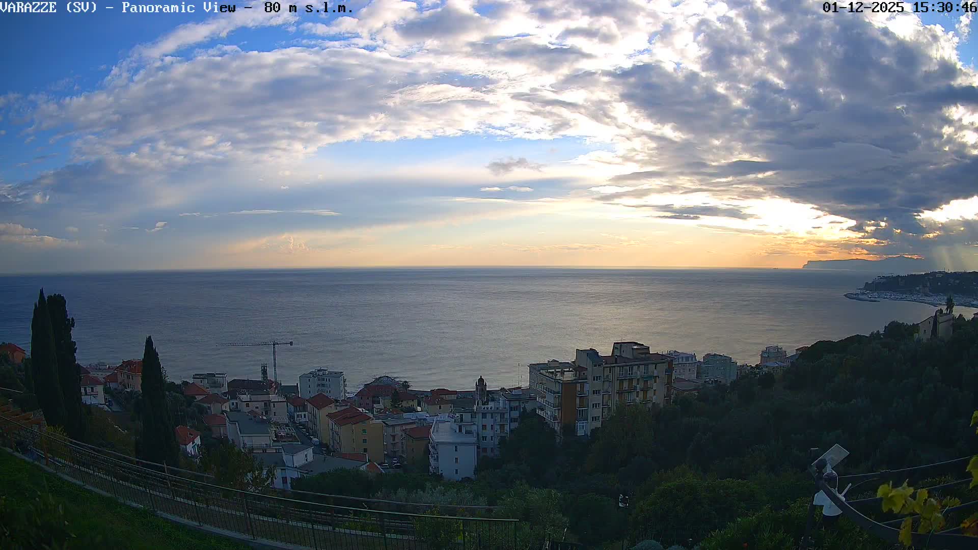 Varazze, Ligurian Sea Panaromic  Live Cam -  Liguria, Italy