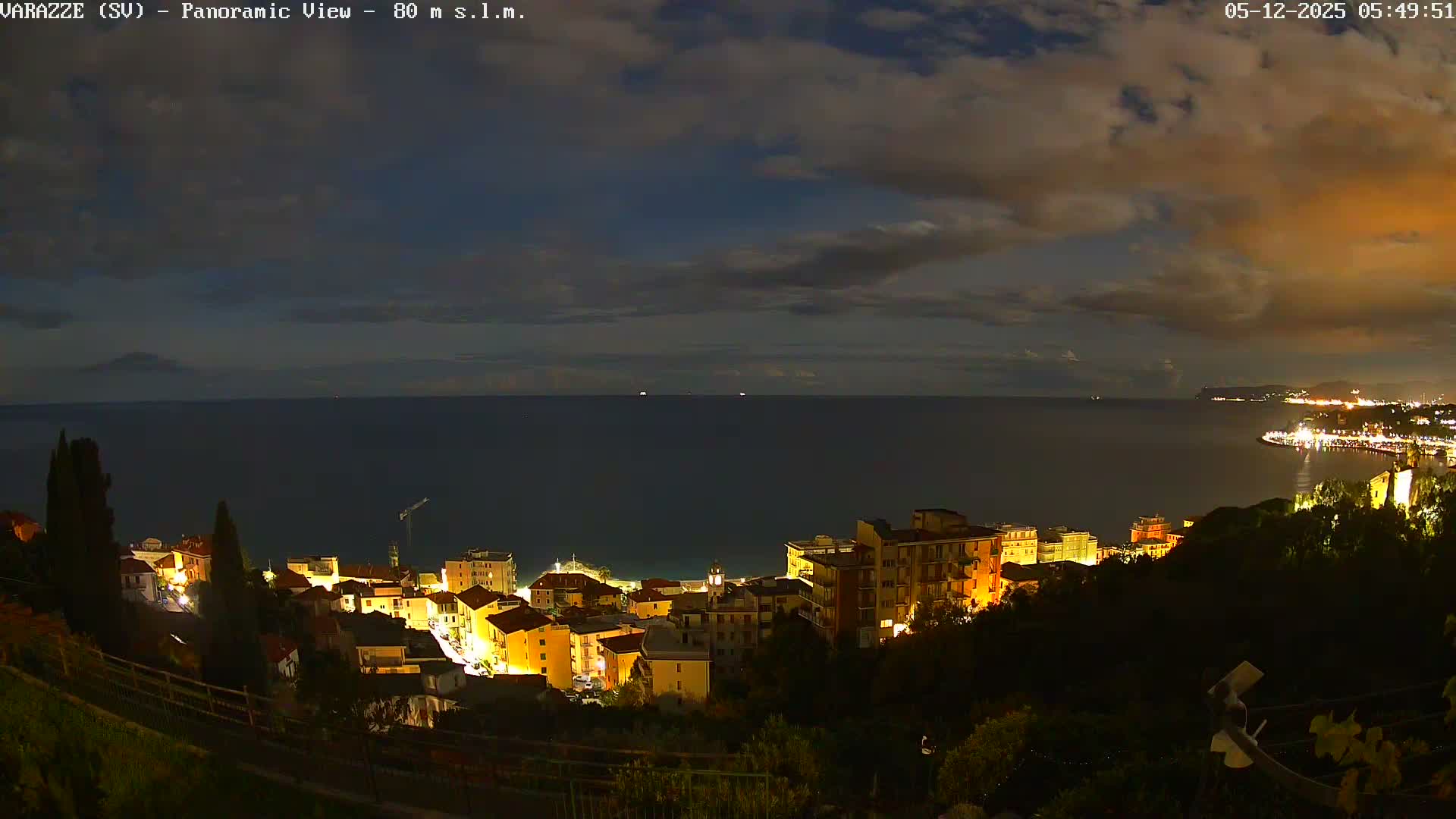 Varazze, Ligurian Sea Panaromic  Live Cam -  Liguria, Italy