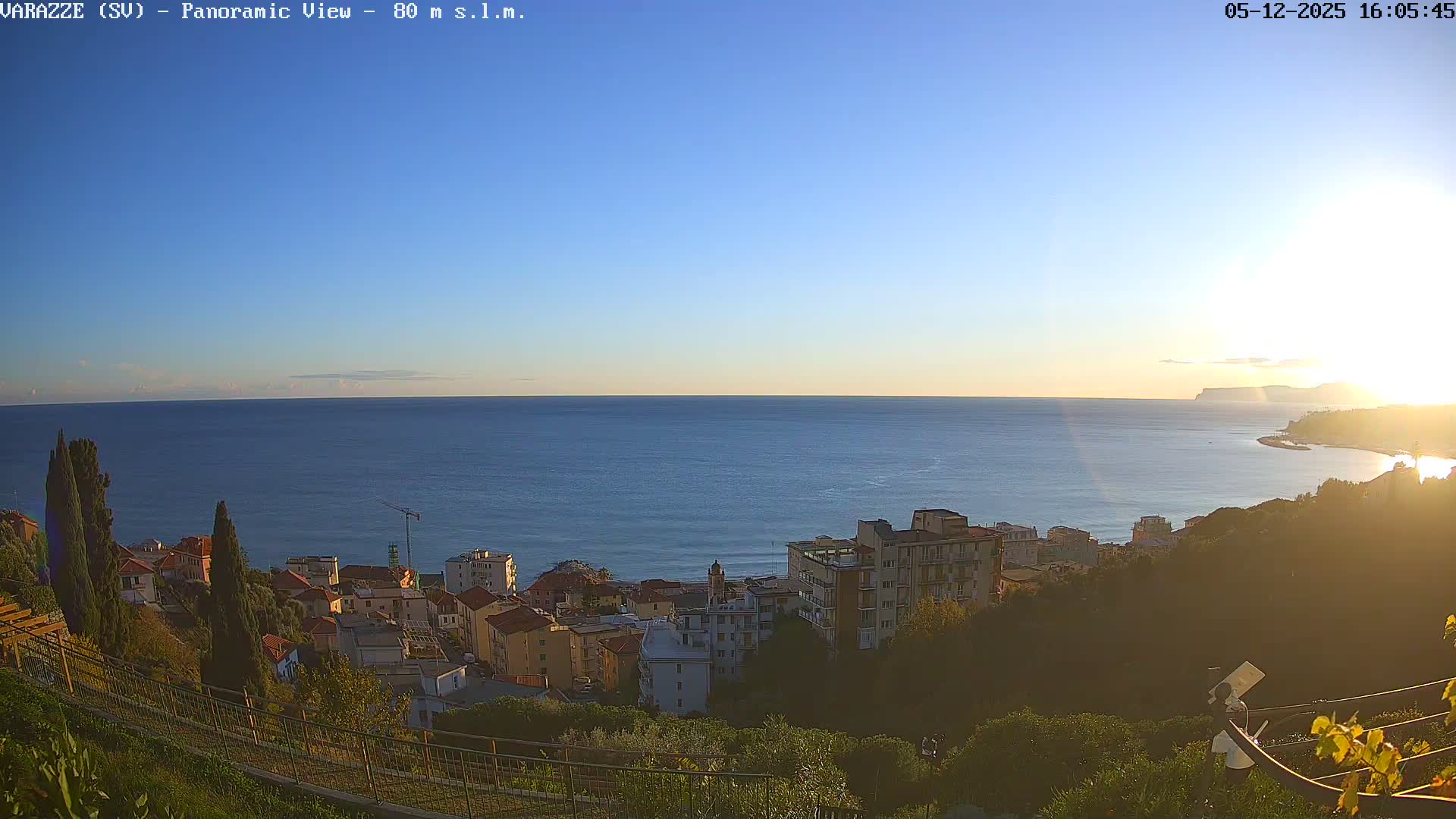 Varazze, Ligurian Sea Panaromic  Live Cam -  Liguria, Italy