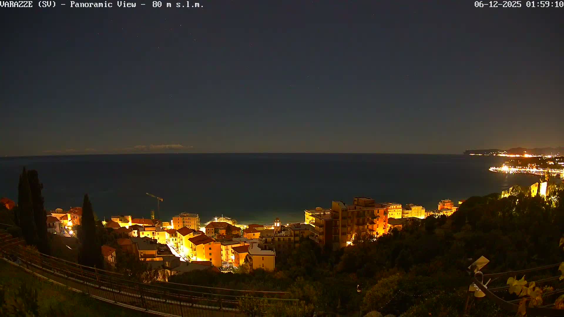 Varazze, Ligurian Sea Panaromic  Live Cam -  Liguria, Italy