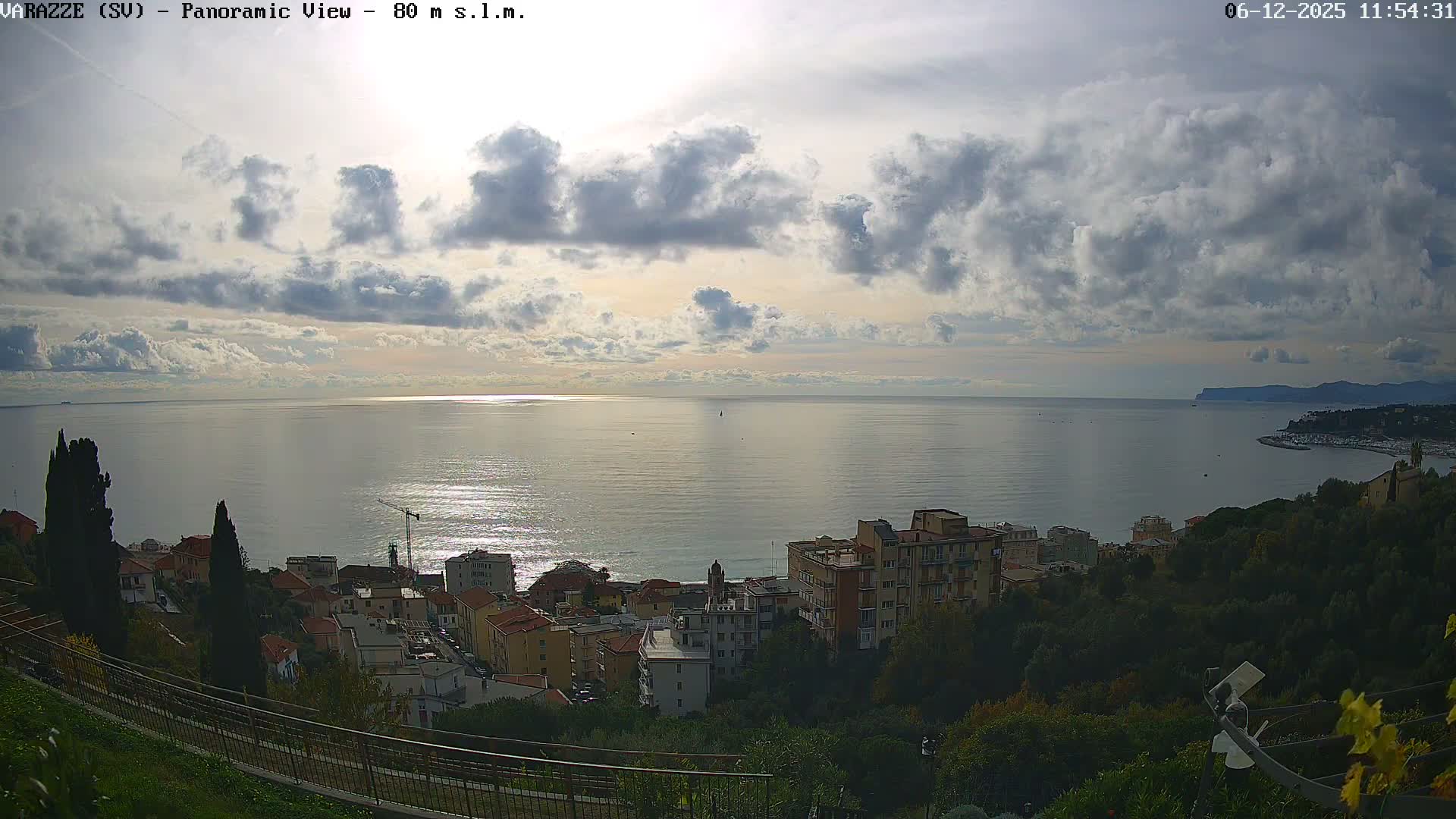 Varazze, Ligurian Sea Panaromic  Live Cam -  Liguria, Italy