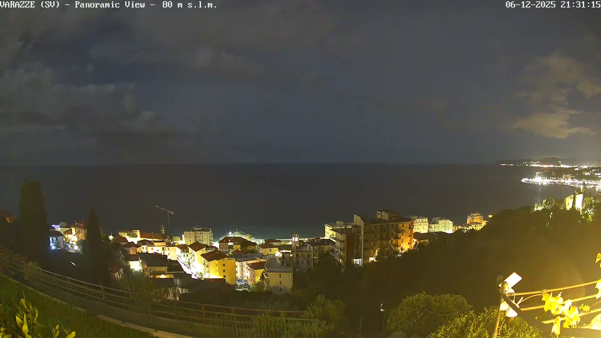 Varazze, Ligurian Sea Panaromic  Live Cam -  Liguria, Italy