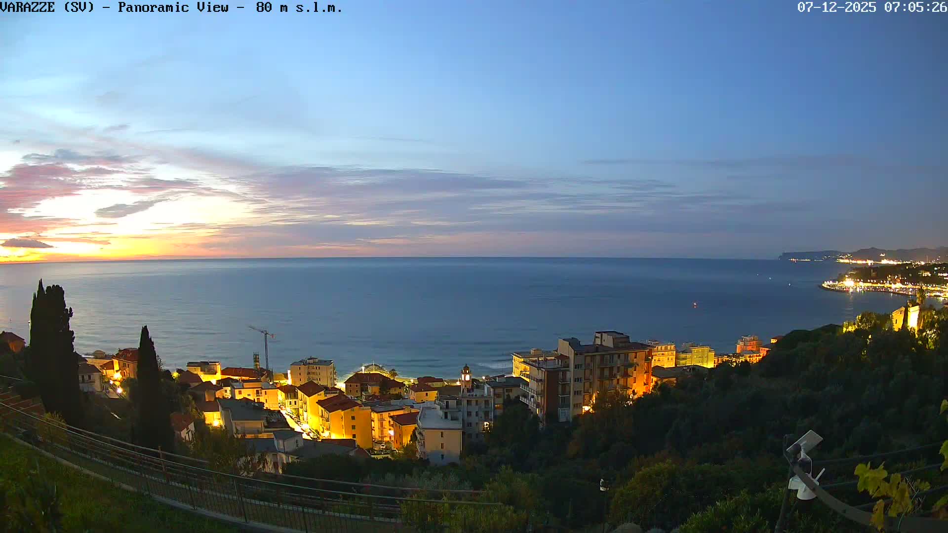 Varazze, Ligurian Sea Panaromic  Live Cam -  Liguria, Italy