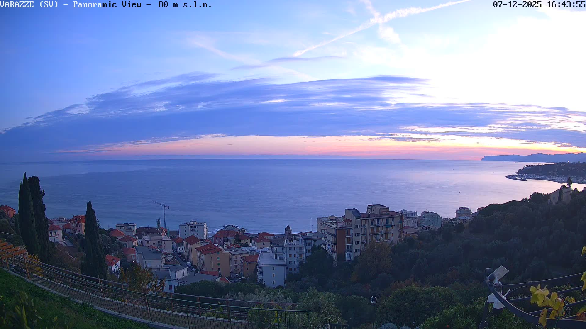 Varazze, Ligurian Sea Panaromic  Live Cam -  Liguria, Italy