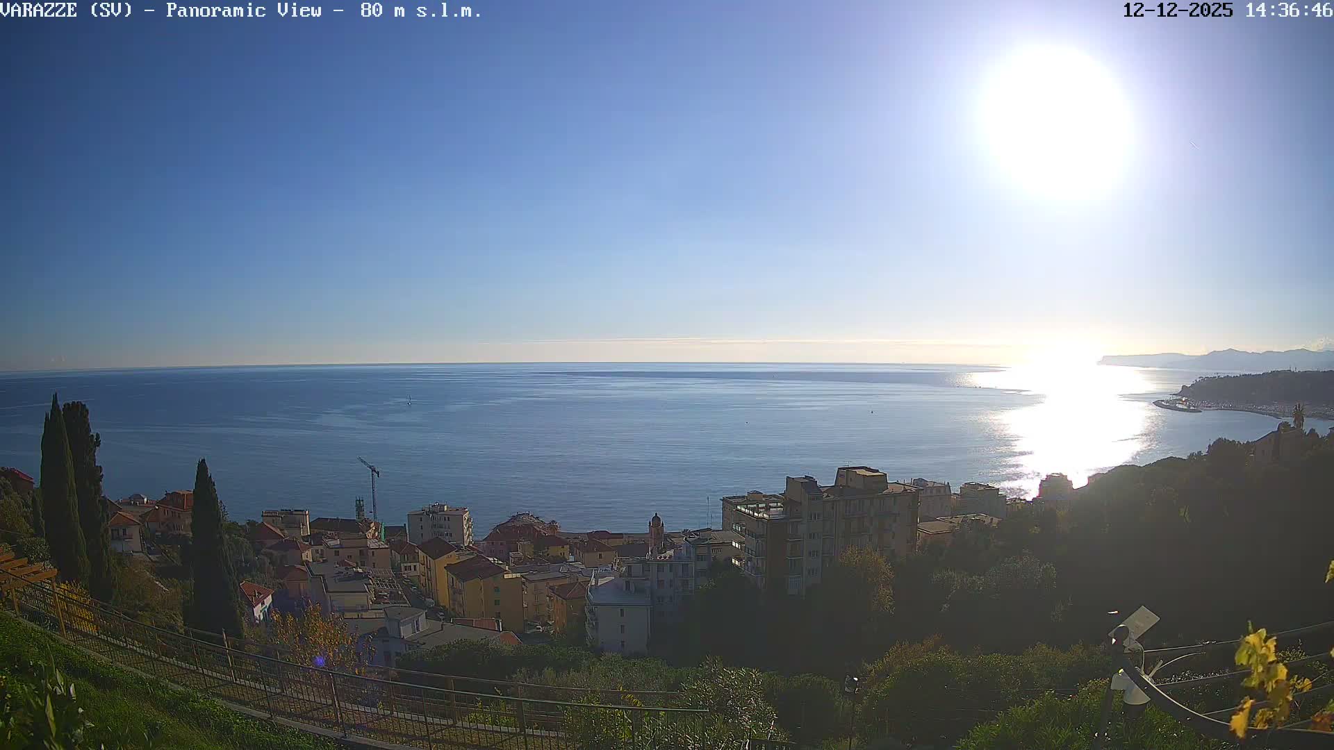 Varazze, Ligurian Sea Panaromic  Live Cam -  Liguria, Italy