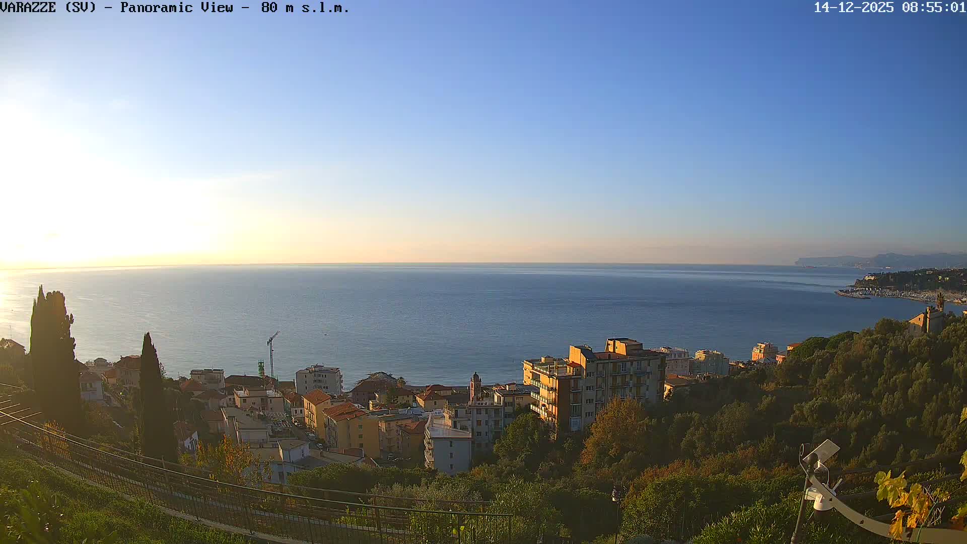 Varazze, Ligurian Sea Panaromic  Live Cam -  Liguria, Italy