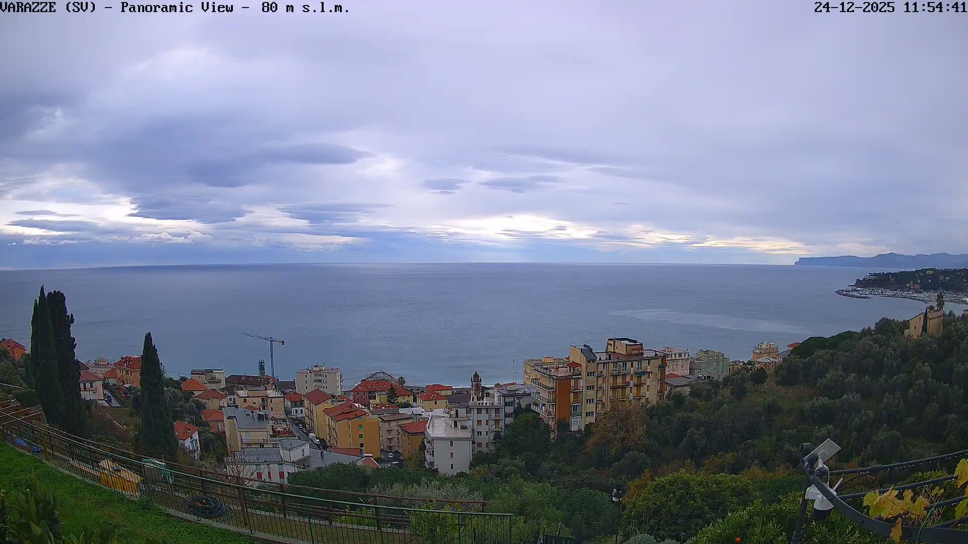 Varazze, Ligurian Sea Panaromic  Live Cam -  Liguria, Italy