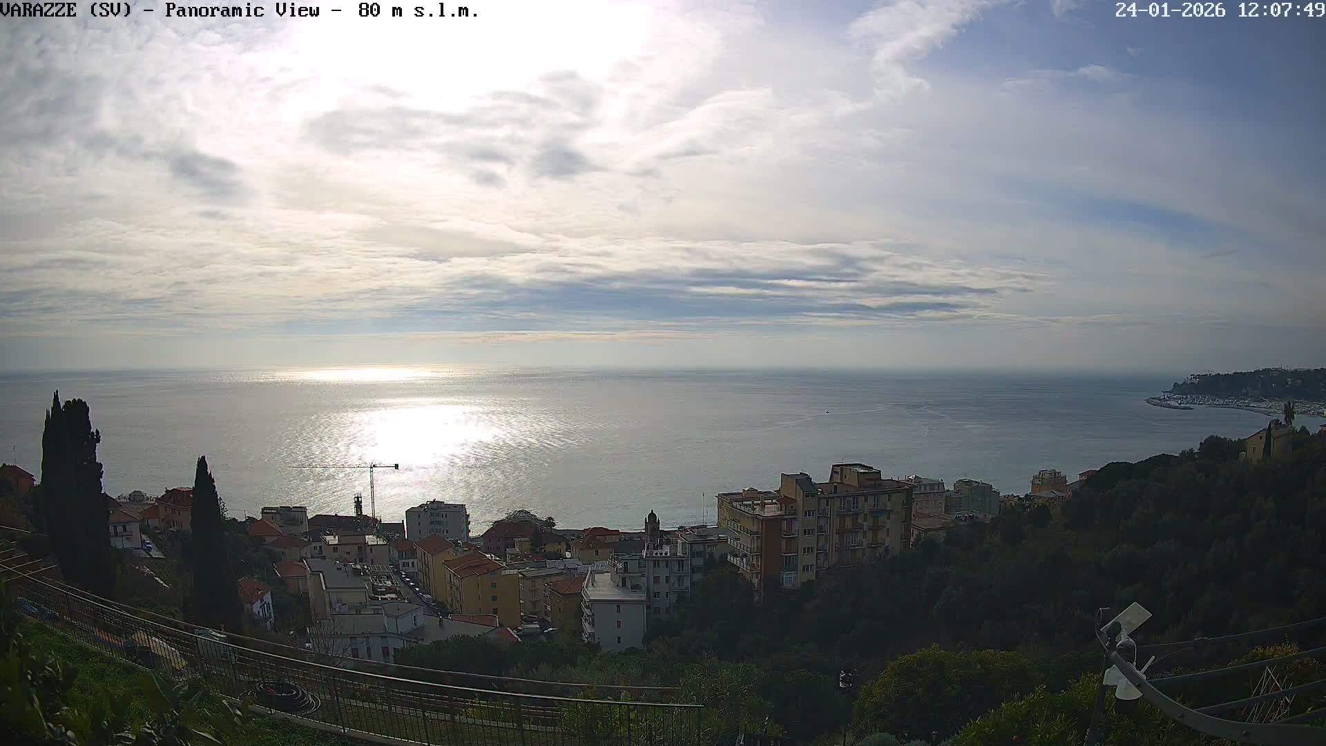 Varazze, Ligurian Sea Panaromic  Live Cam -  Liguria, Italy