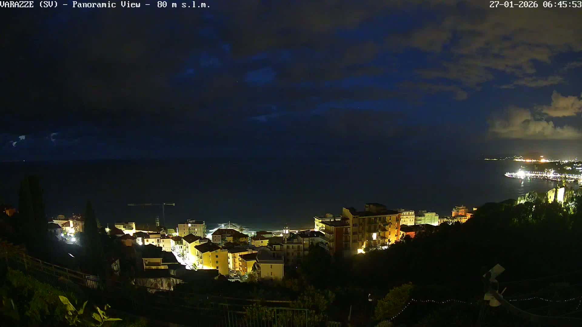 Varazze, Ligurian Sea Panaromic  Live Cam -  Liguria, Italy