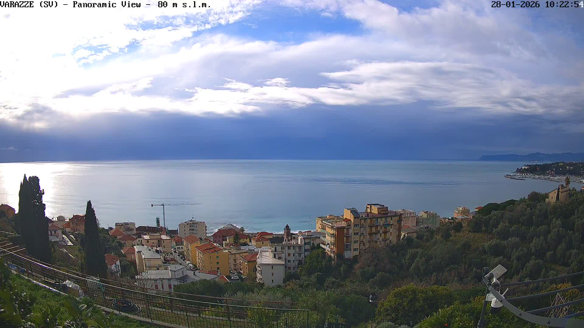 Varazze, Ligurian Sea Panaromic  Live Cam -  Liguria, Italy