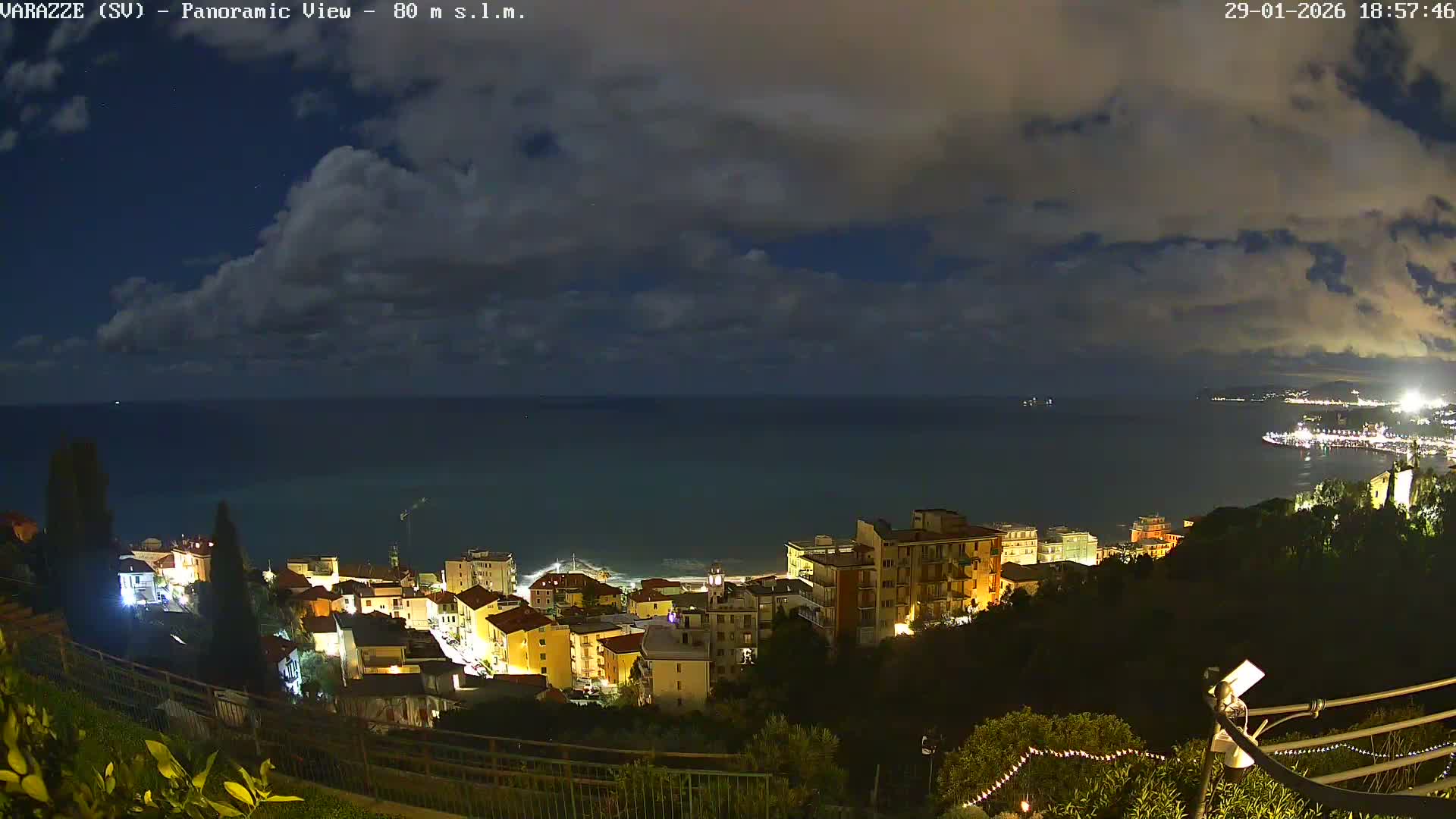 Varazze, Ligurian Sea Panaromic  Live Cam -  Liguria, Italy