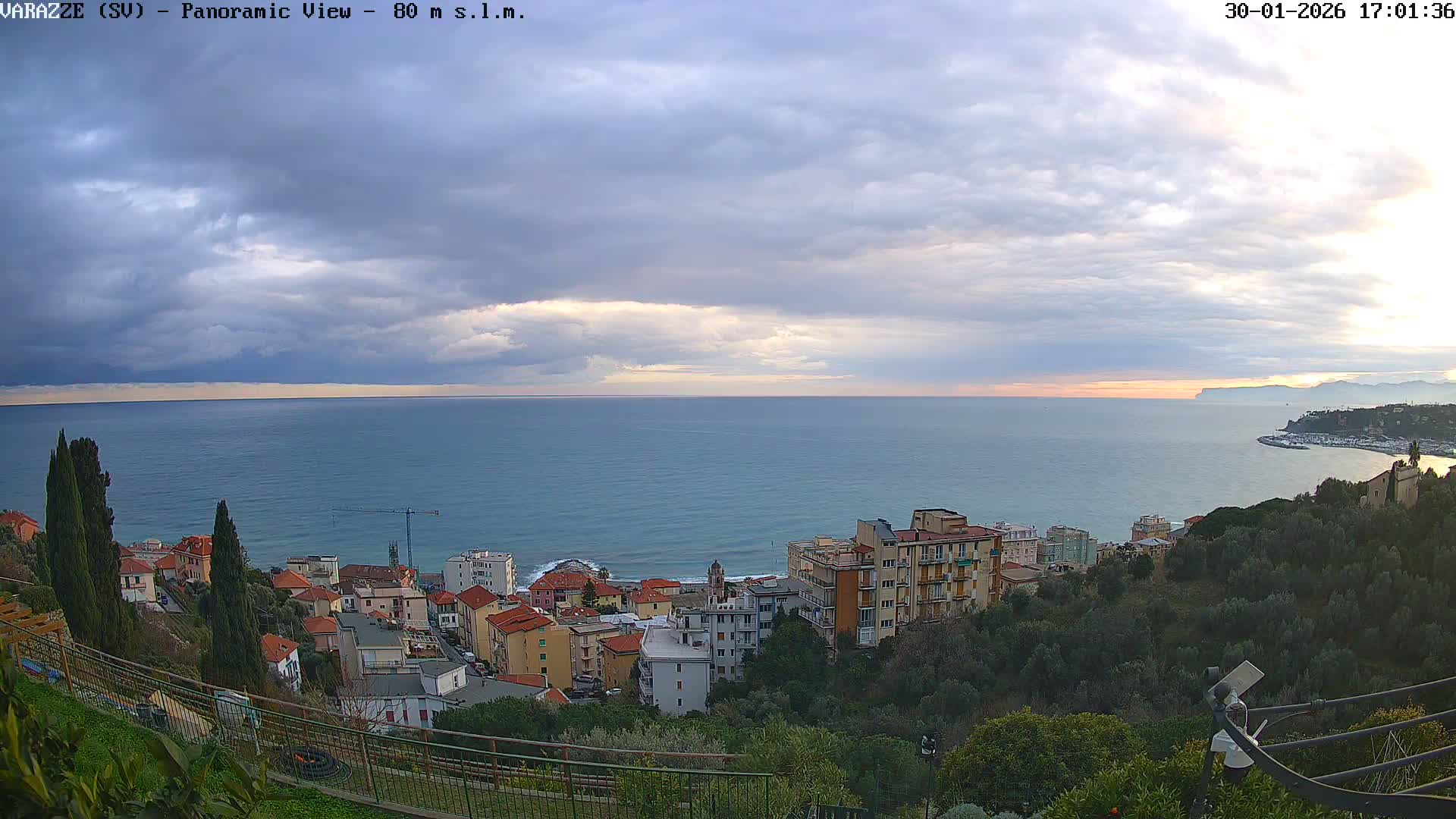 Varazze, Ligurian Sea Panaromic  Live Cam -  Liguria, Italy