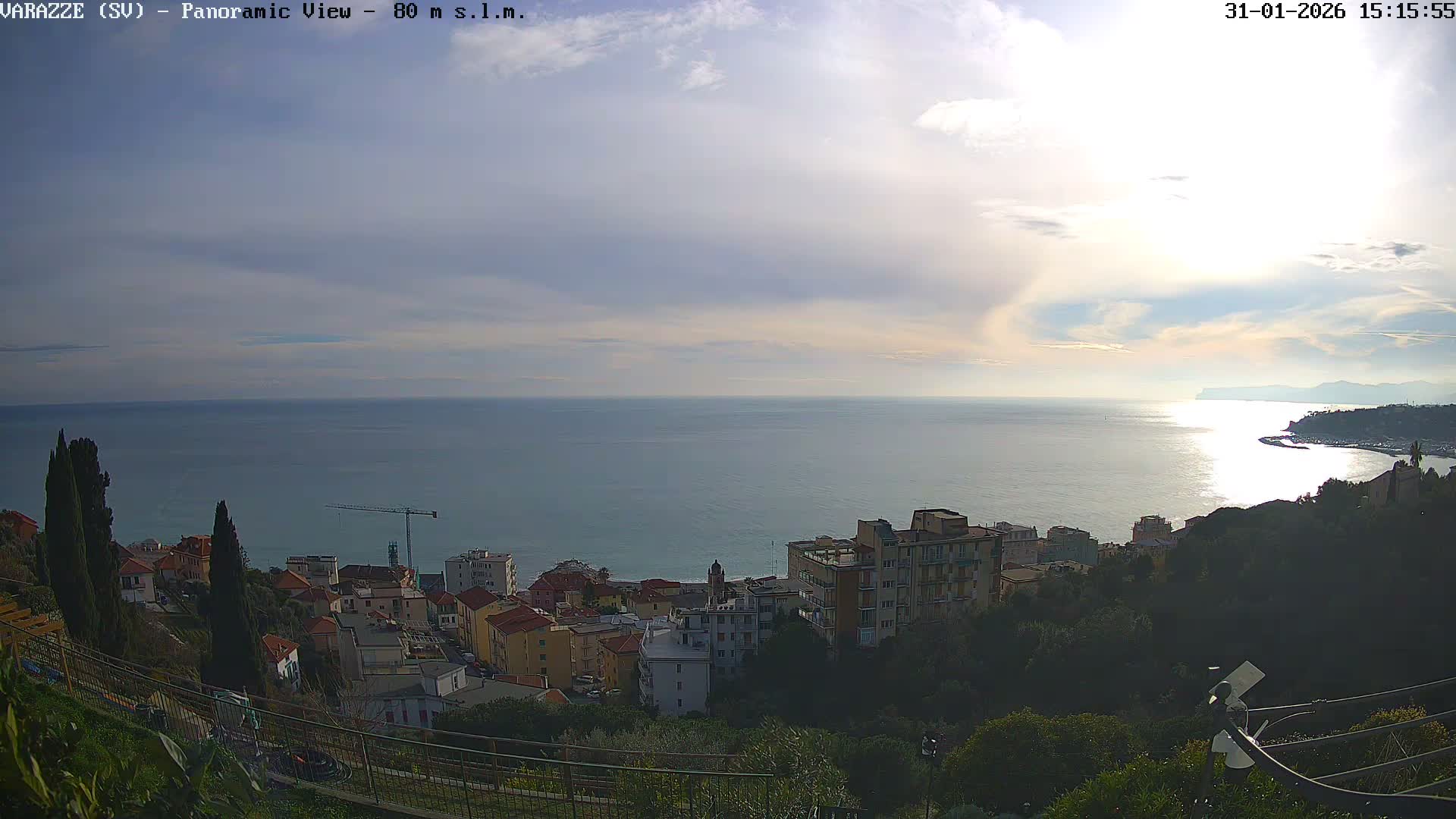 Varazze, Ligurian Sea Panaromic  Live Cam -  Liguria, Italy