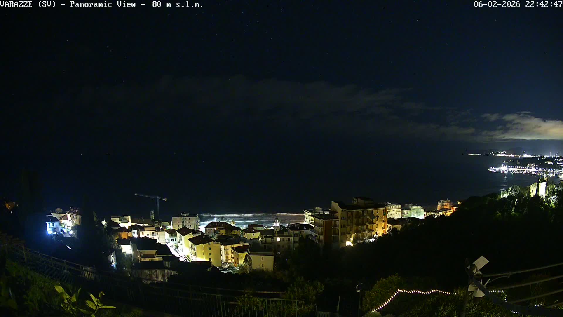 Varazze, Ligurian Sea Panaromic  Live Cam -  Liguria, Italy