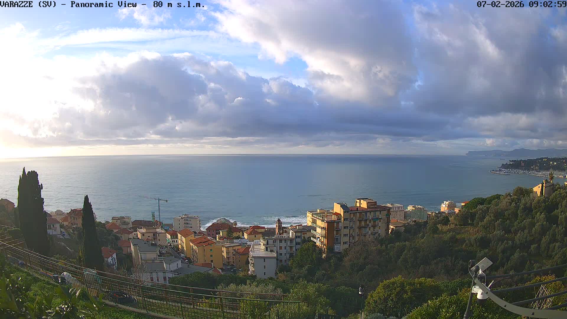 Varazze, Ligurian Sea Panaromic  Live Cam -  Liguria, Italy