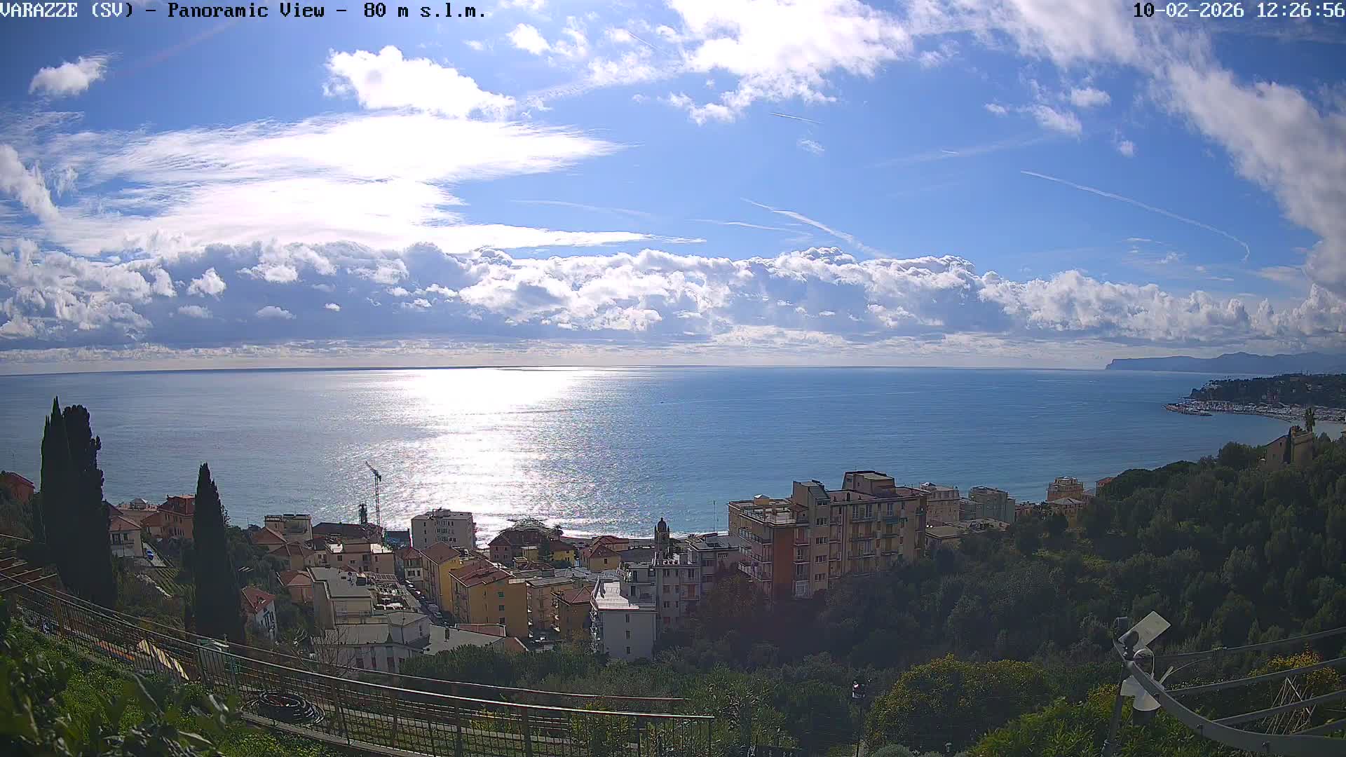 Varazze, Ligurian Sea Panaromic  Live Cam -  Liguria, Italy