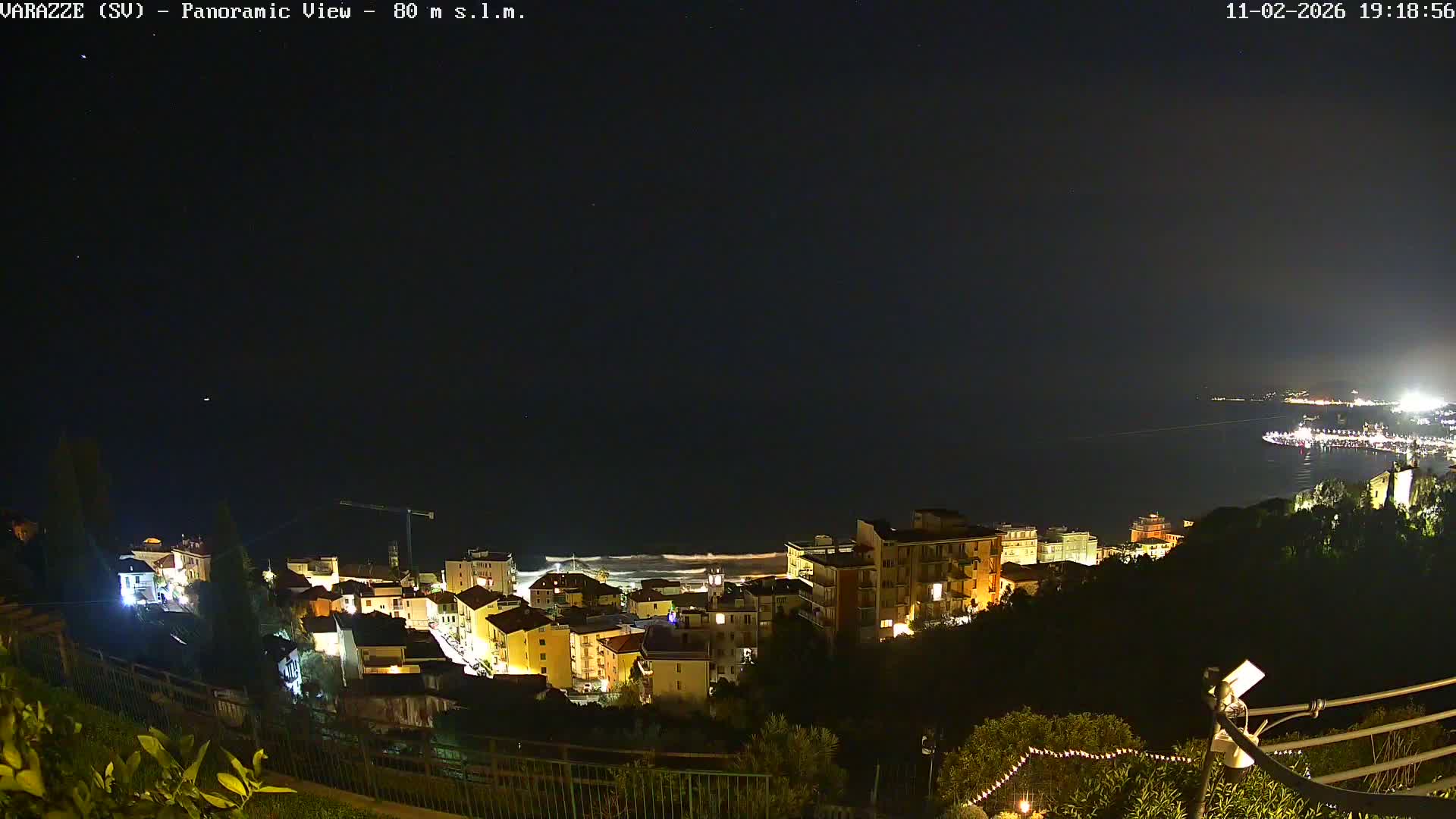 Varazze, Ligurian Sea Panaromic  Live Cam -  Liguria, Italy