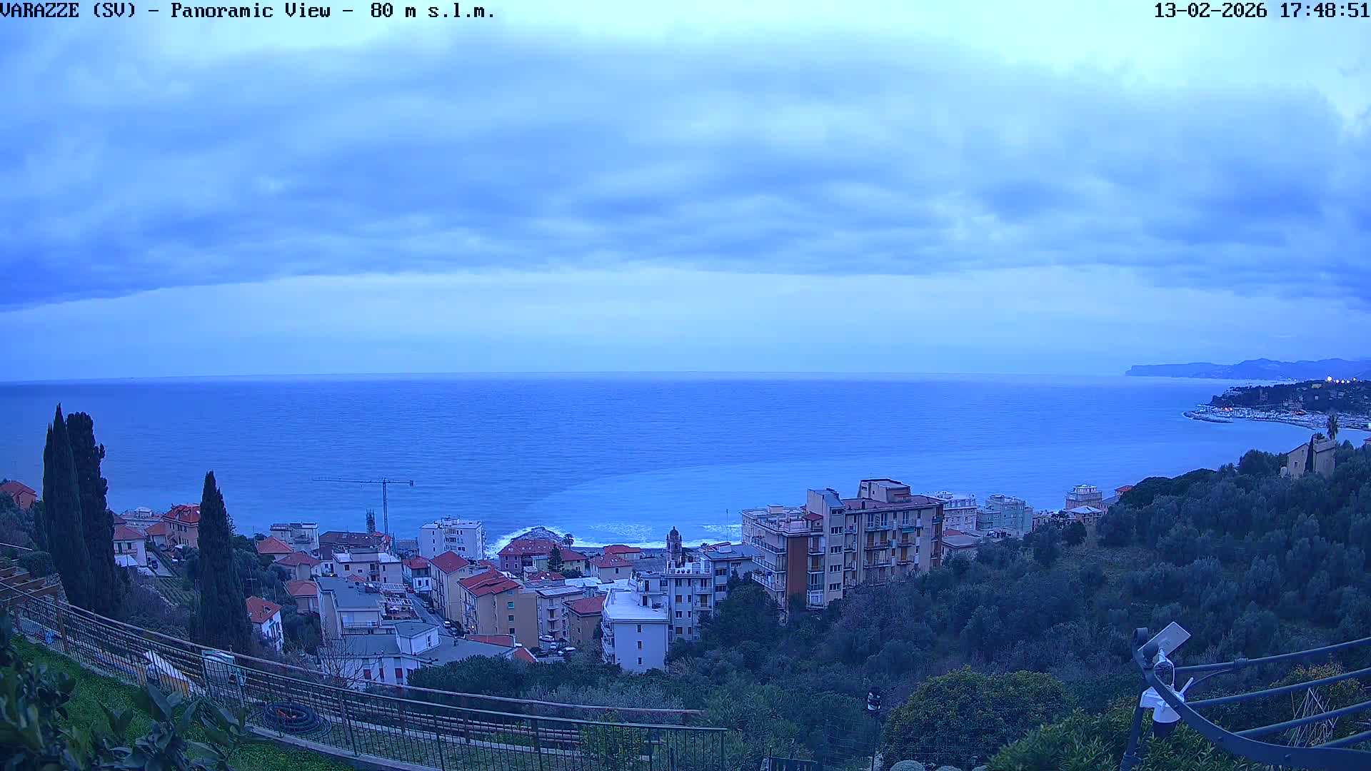 Varazze, Ligurian Sea Panaromic  Live Cam -  Liguria, Italy