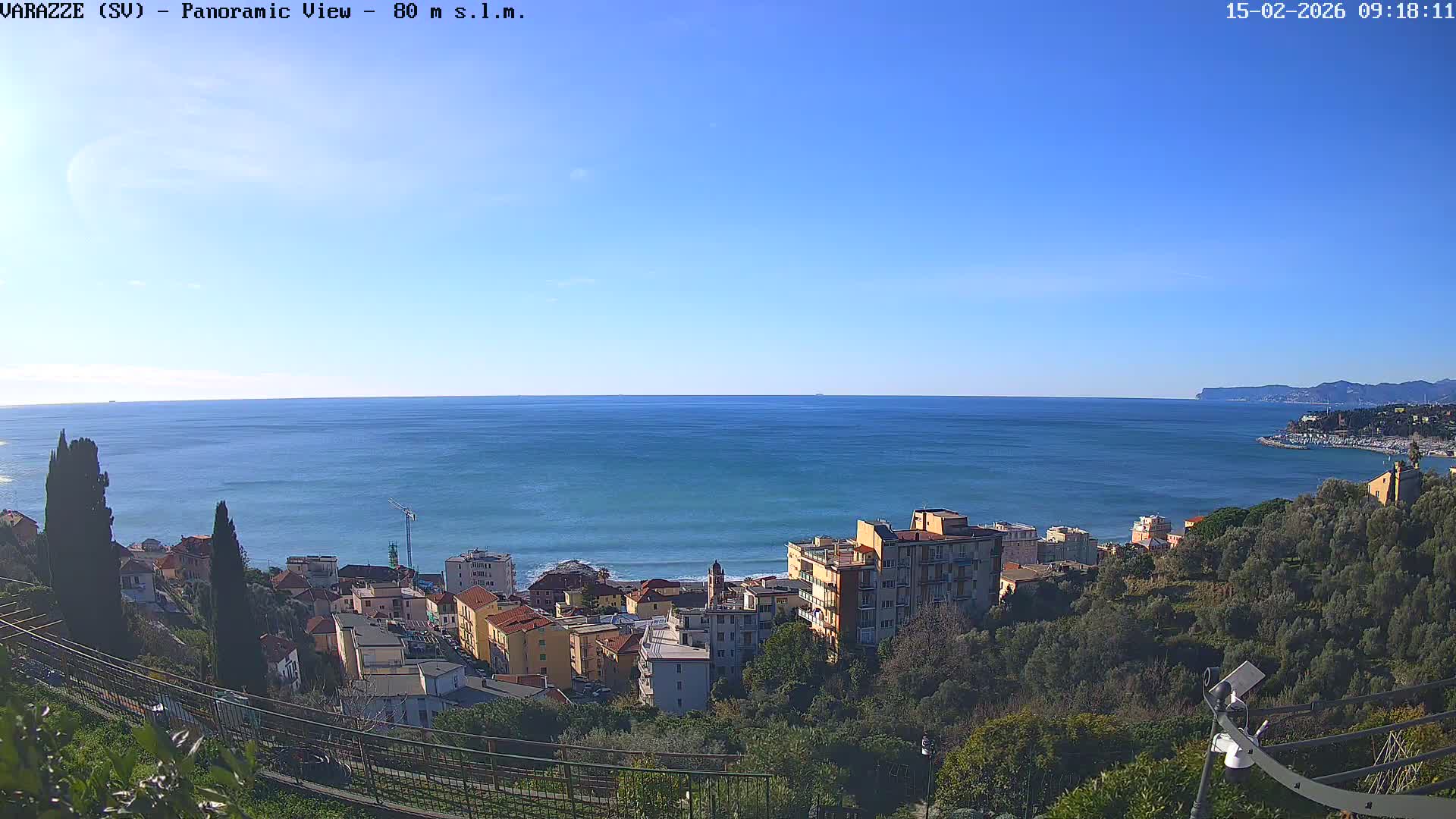 Varazze, Ligurian Sea Panaromic  Live Cam -  Liguria, Italy