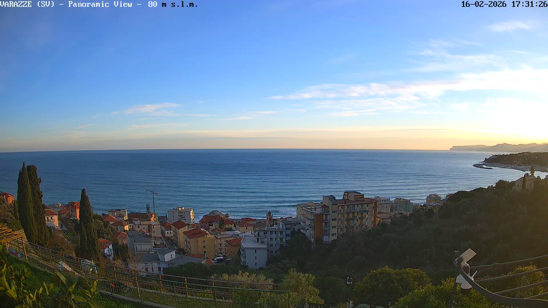 Varazze, Ligurian Sea Panaromic  Live Cam -  Liguria, Italy