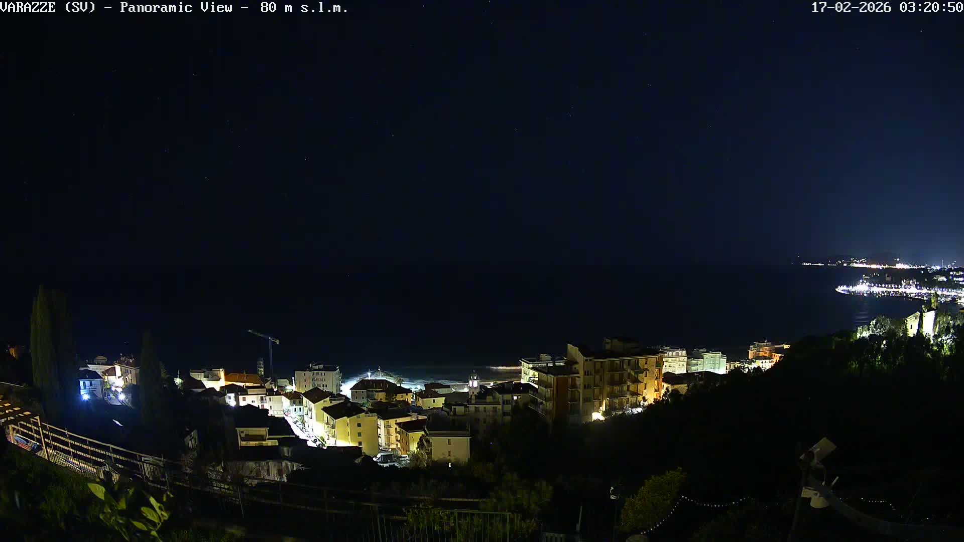 Varazze, Ligurian Sea Panaromic  Live Cam -  Liguria, Italy