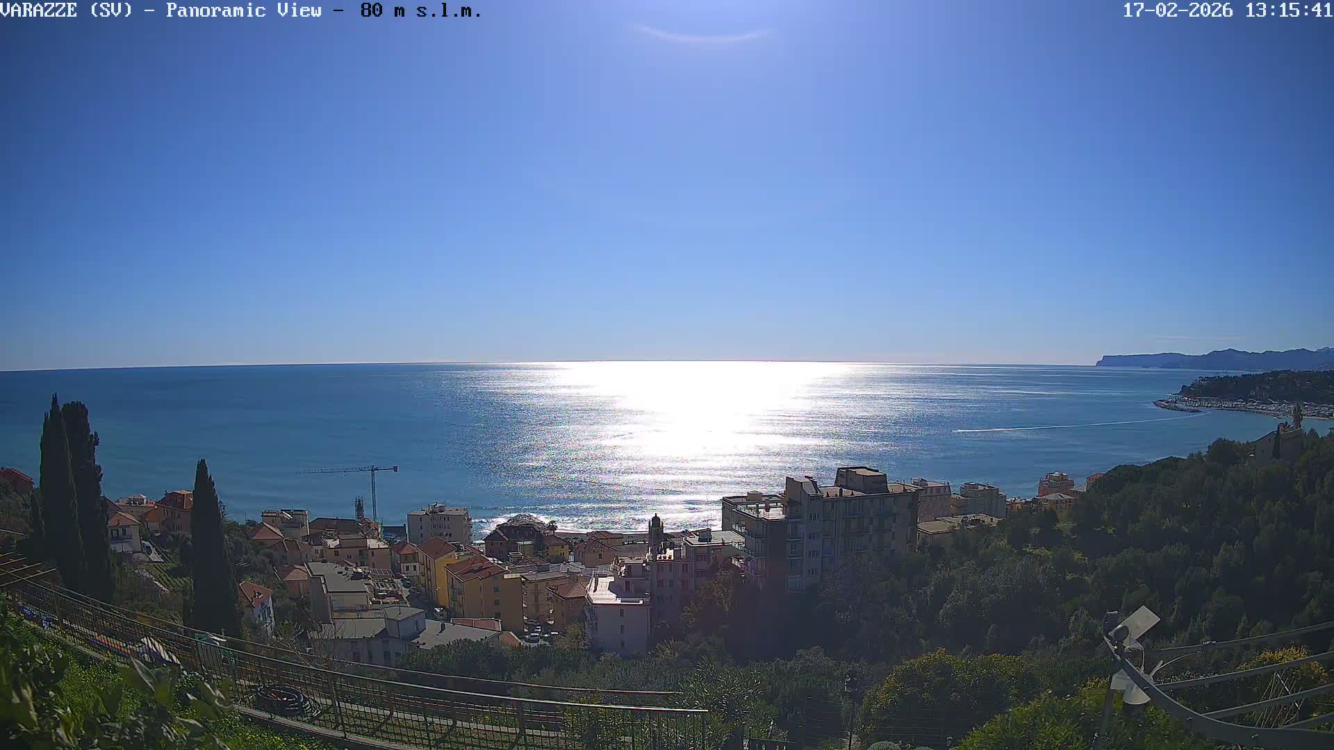 Varazze, Ligurian Sea Panaromic  Live Cam -  Liguria, Italy