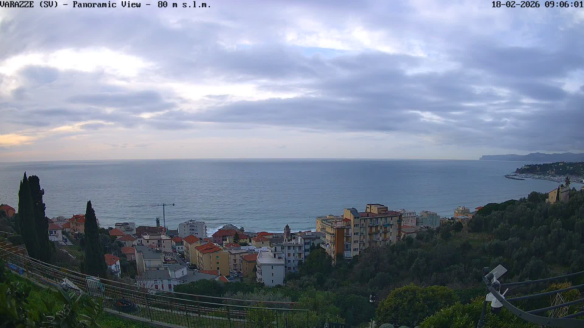 Varazze, Ligurian Sea Panaromic  Live Cam -  Liguria, Italy
