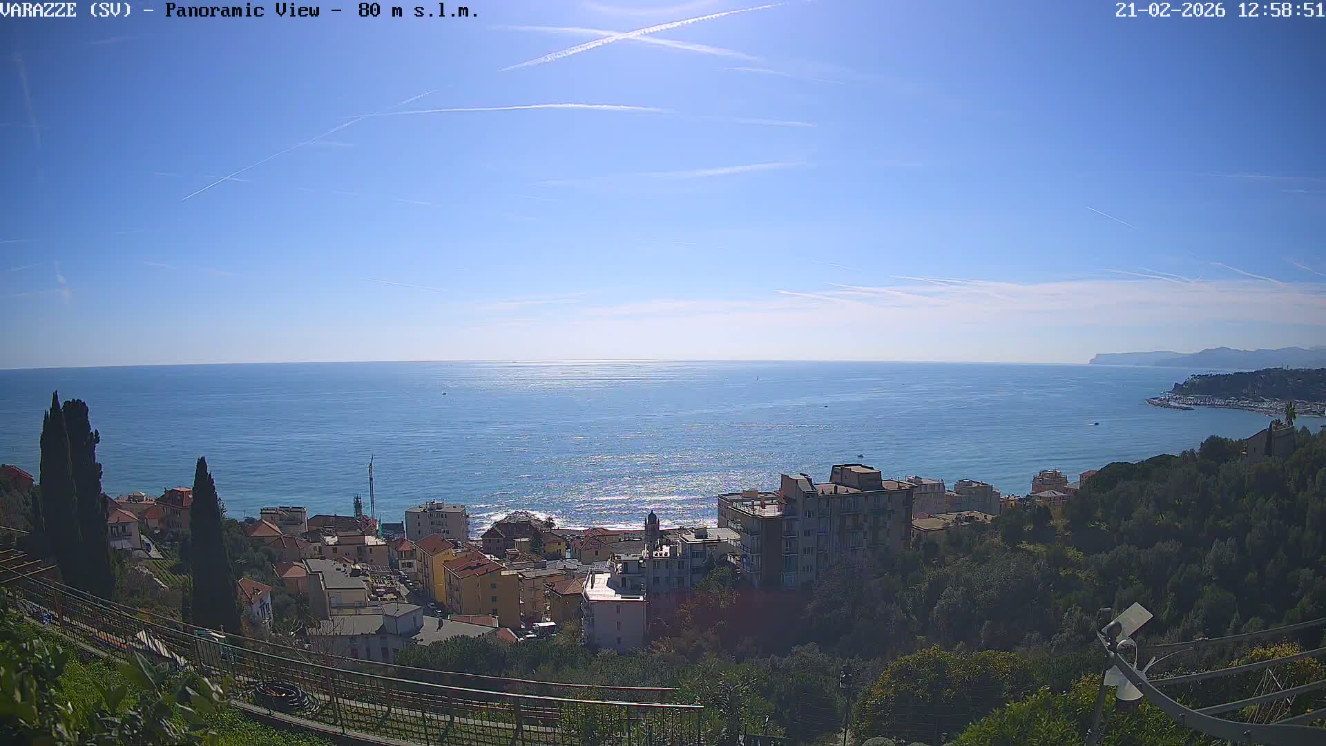 Varazze, Ligurian Sea Panaromic  Live Cam -  Liguria, Italy