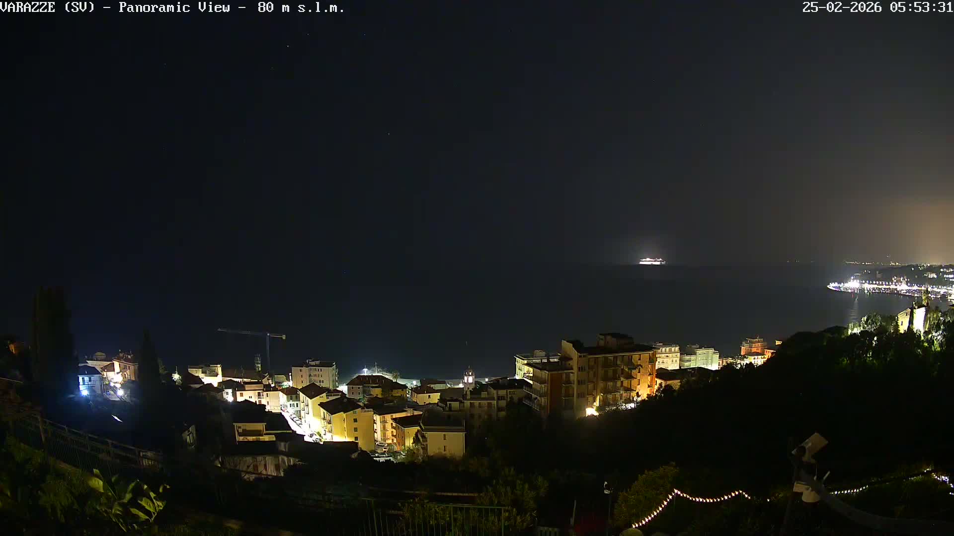 Varazze, Ligurian Sea Panaromic  Live Cam -  Liguria, Italy