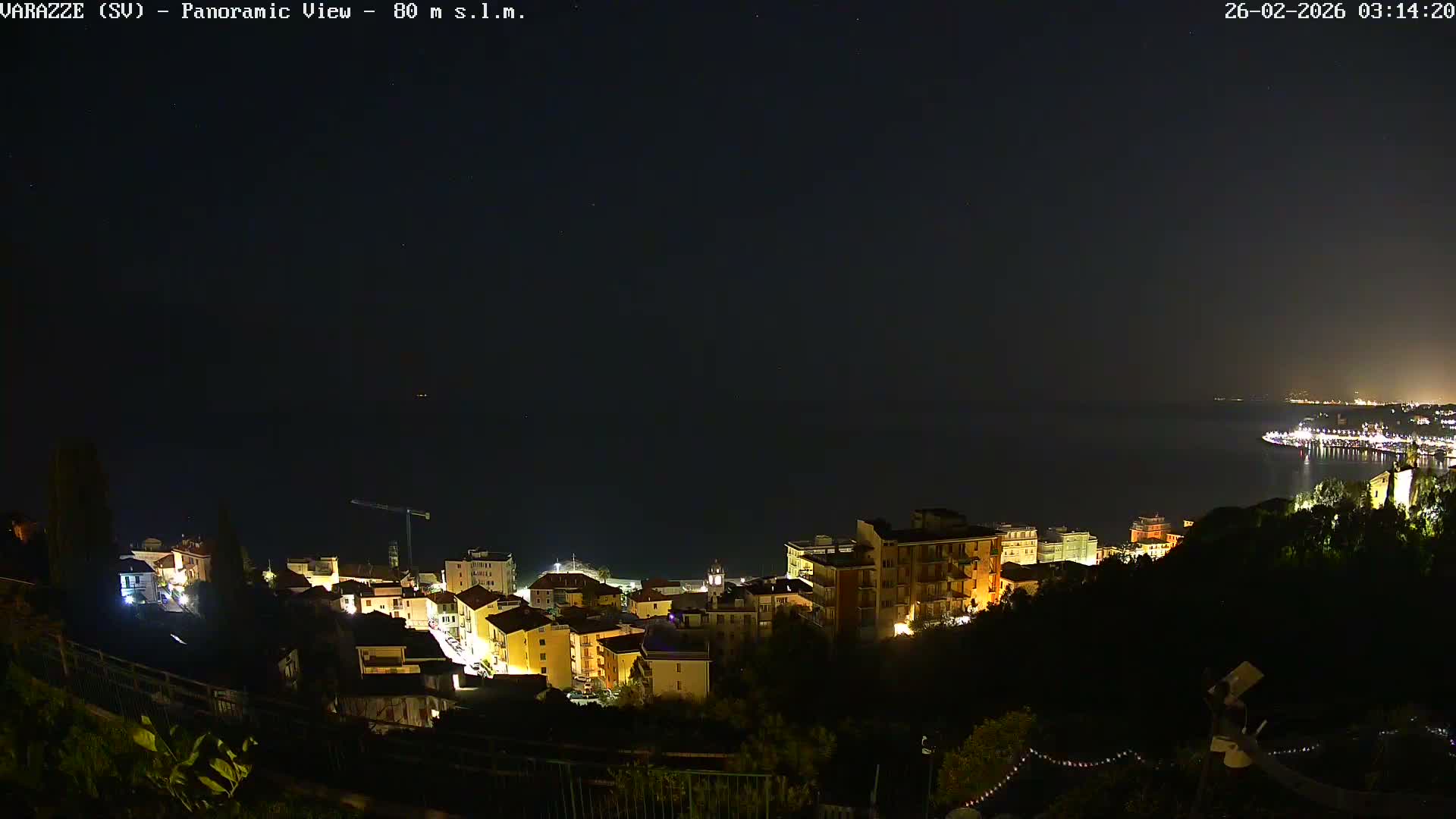 Varazze, Ligurian Sea Panaromic  Live Cam -  Liguria, Italy